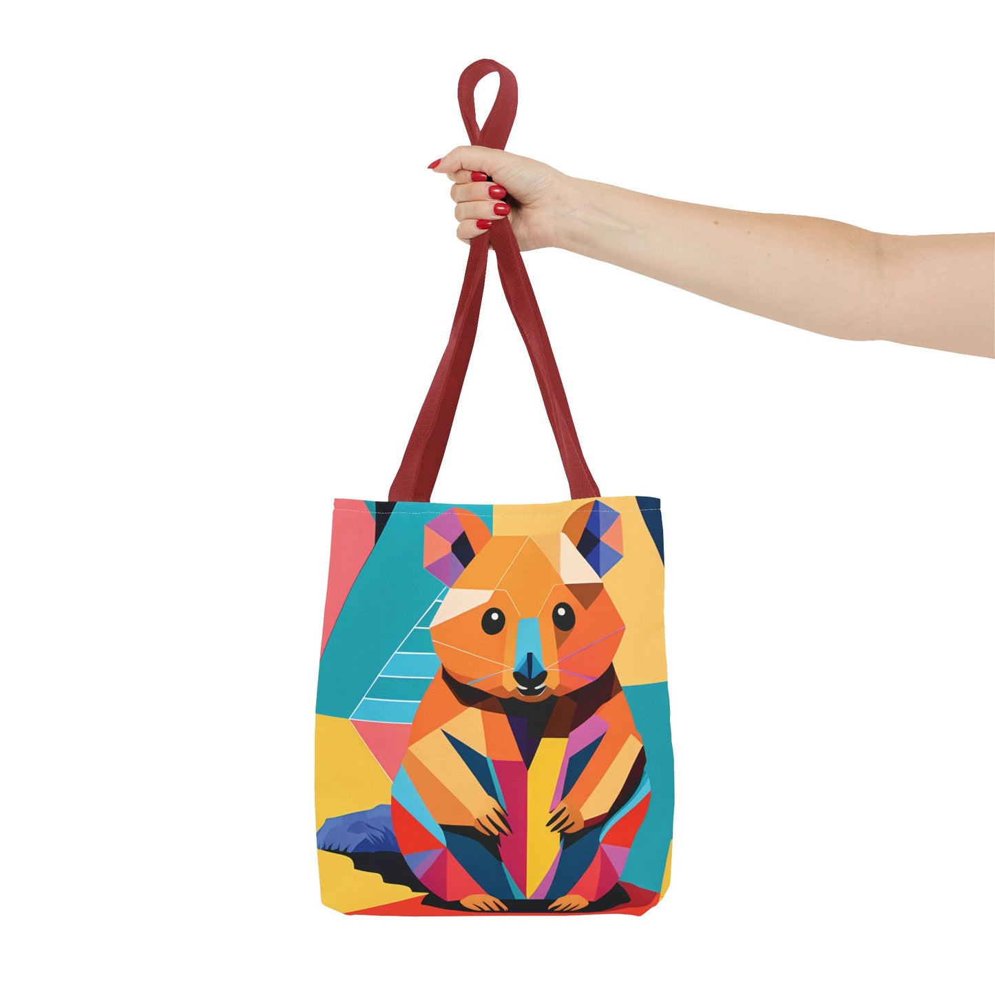 Geometric Quokka Tote Bag