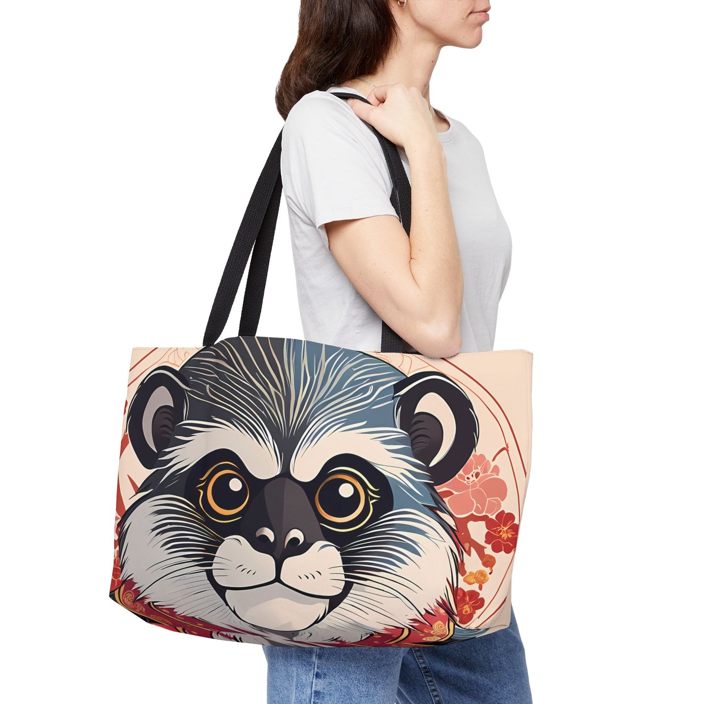 Cute Emperor Tamarin Tote Bag