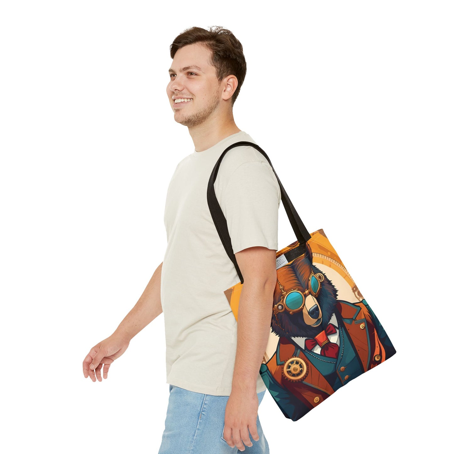 Steampunk Bear Tote Bag