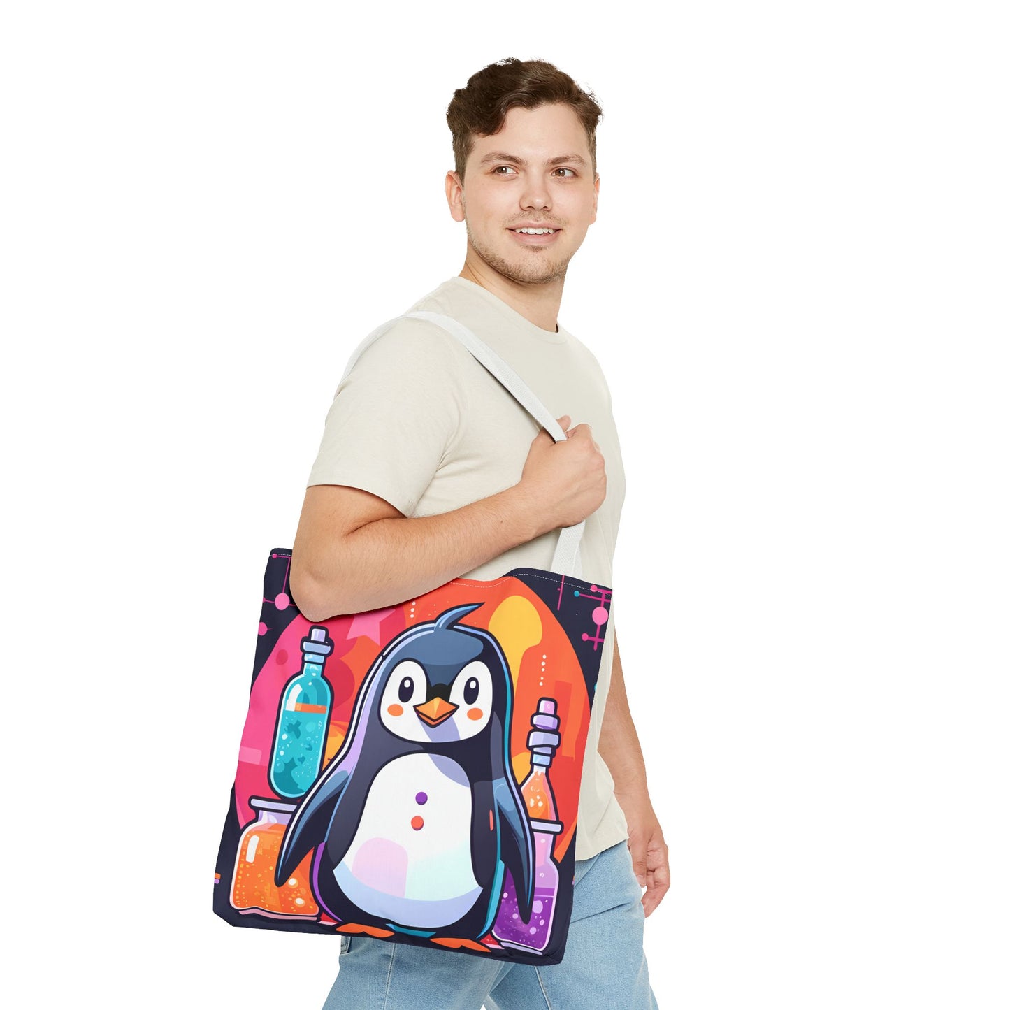 Science Penguin Tote Bag