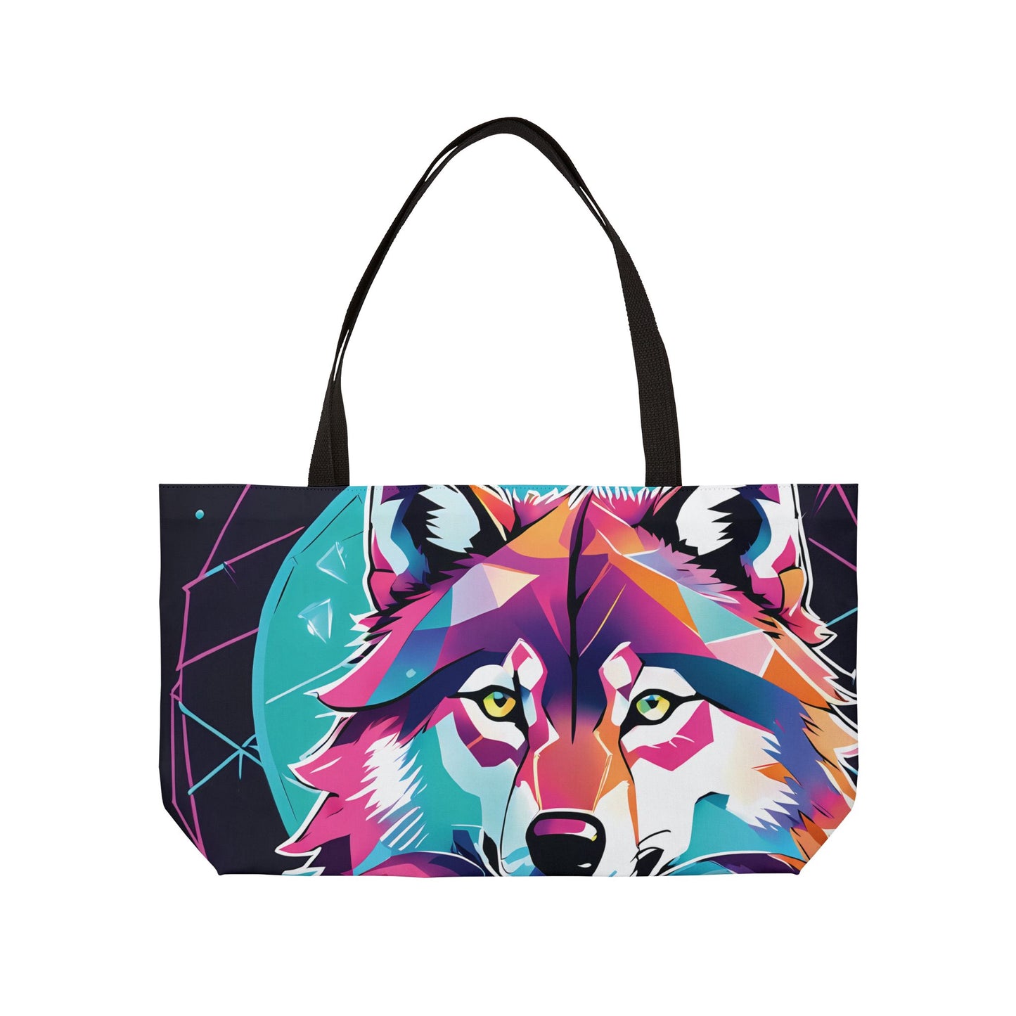 Retro Wolf Tote Bag