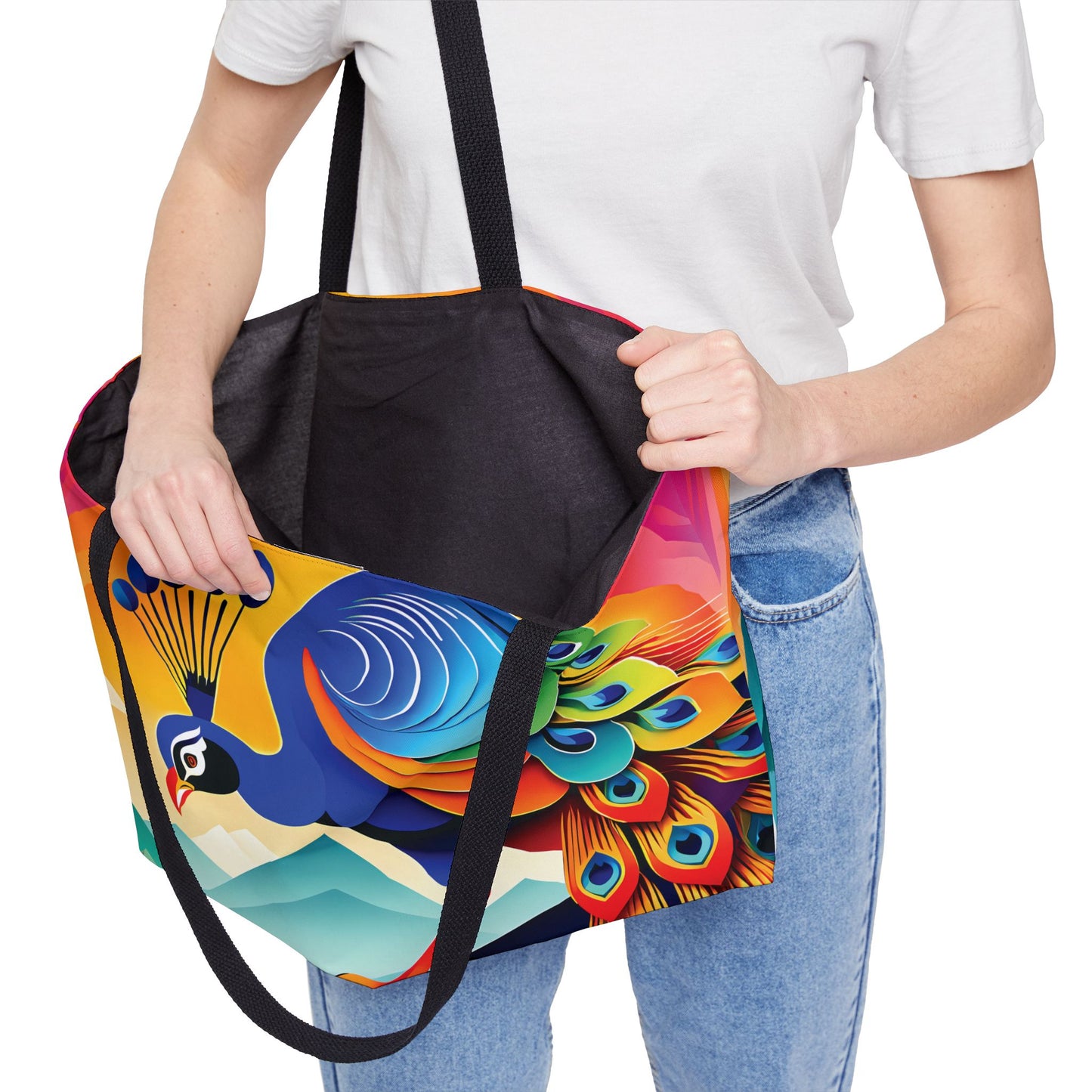 Elegant Peacock Tote Bag