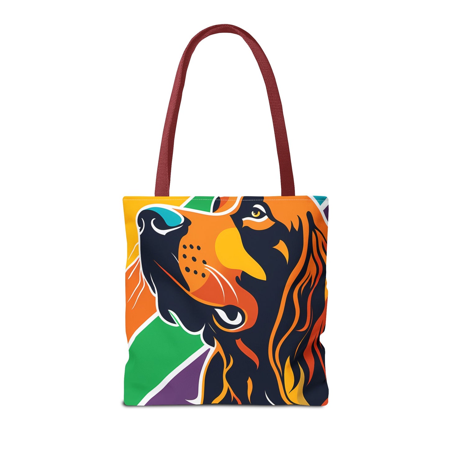 Colorful Irish Setter Tote Bag