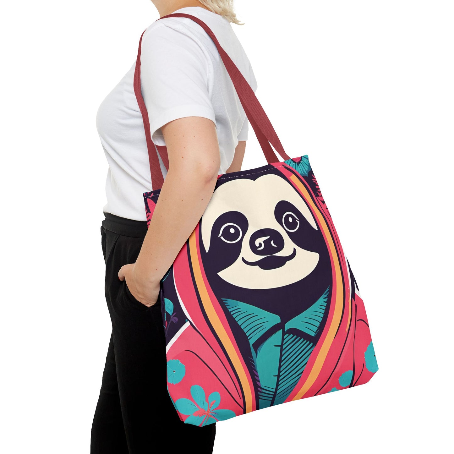 Hoodie Sloth Tote Bag