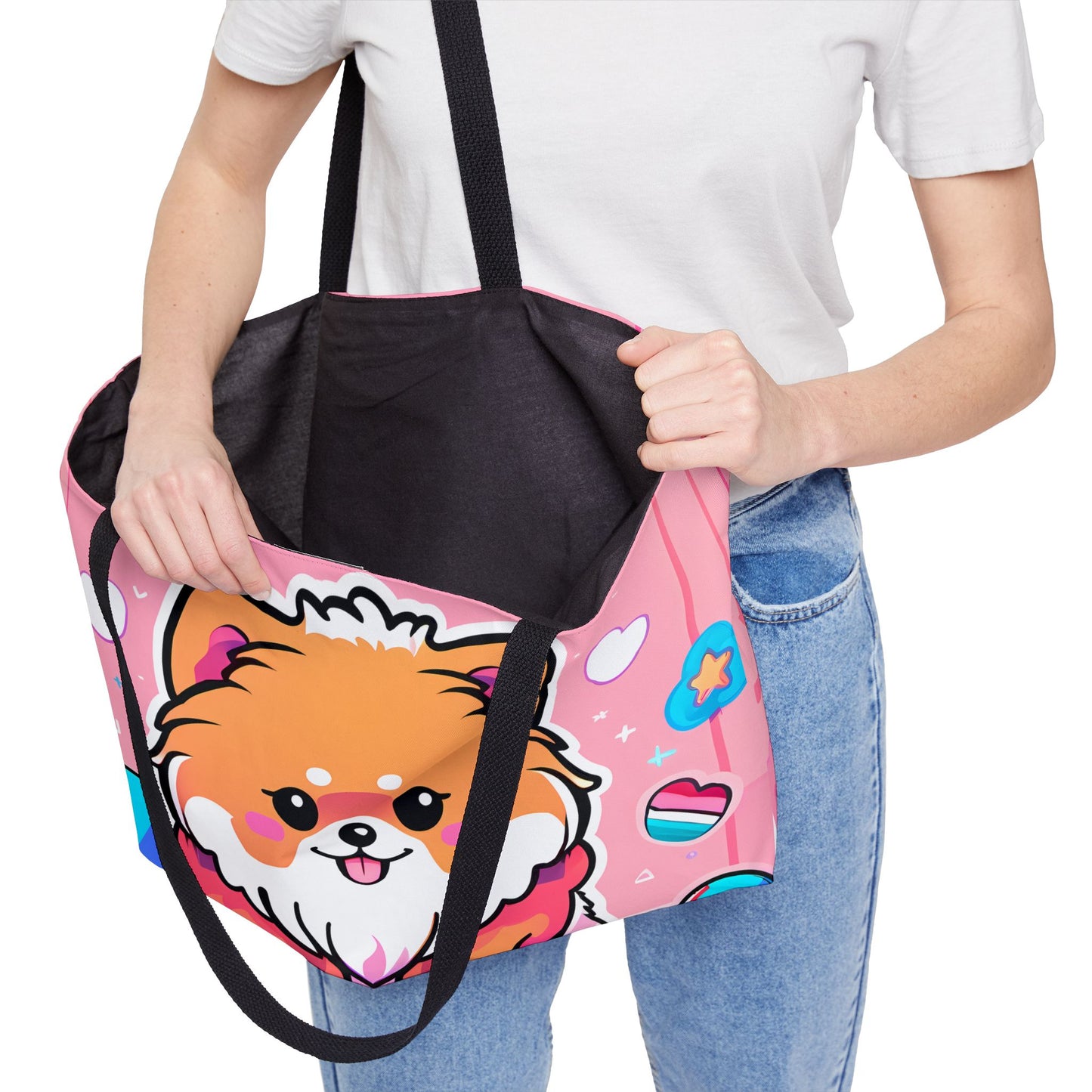 Kawaii Pomeranian Tote Bag