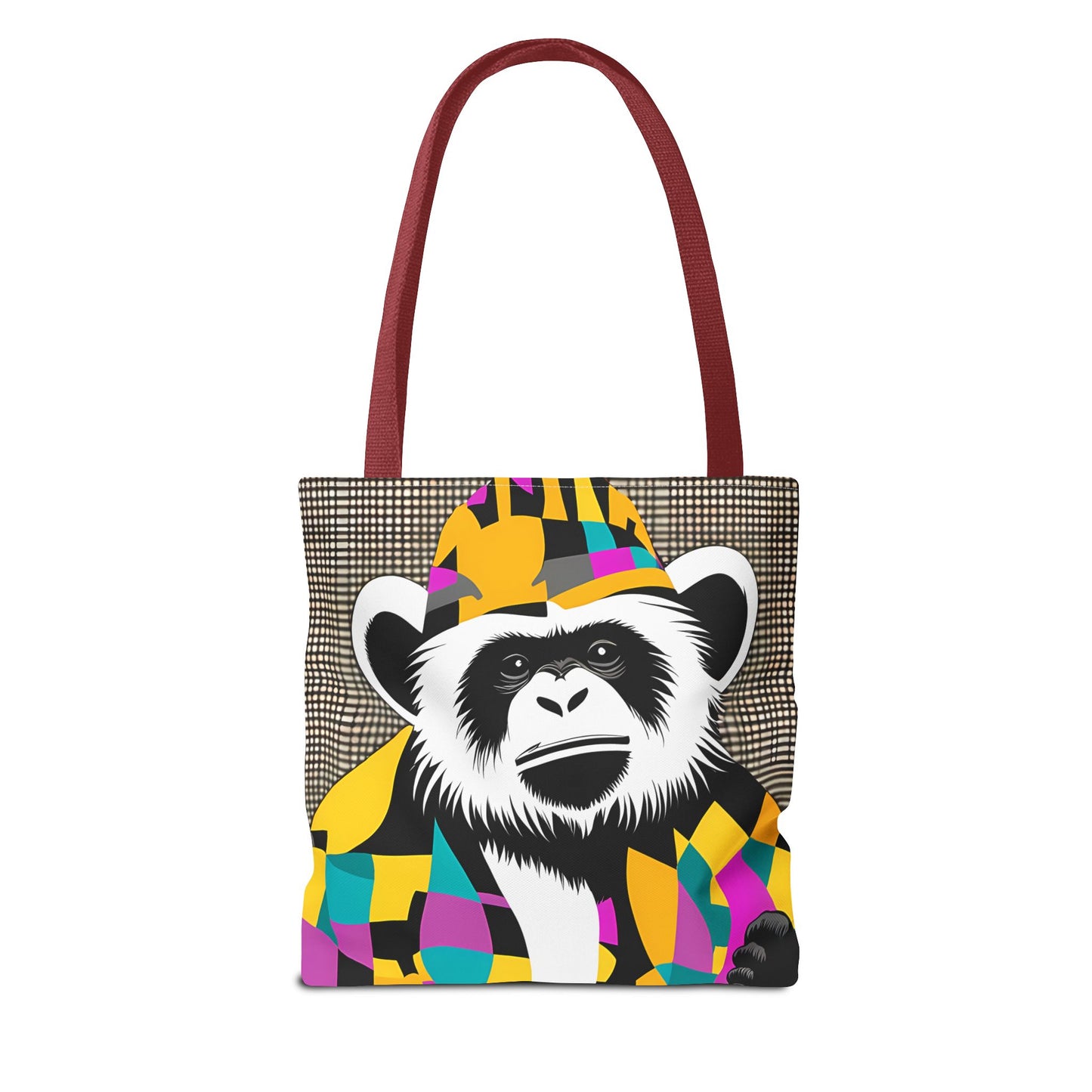 Geometric Monkey Tote Bag