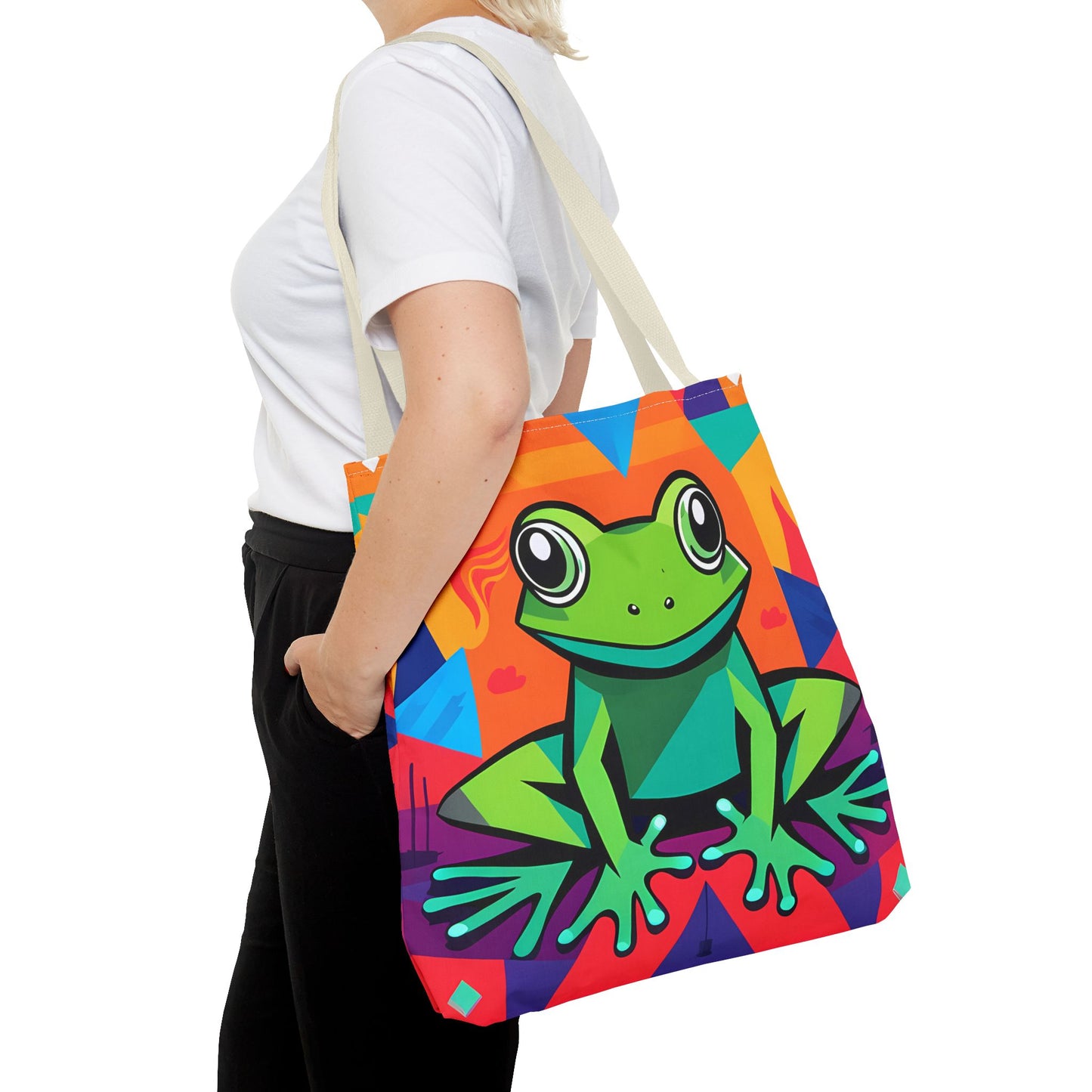 Vibrant Tree Frog Tote Bag