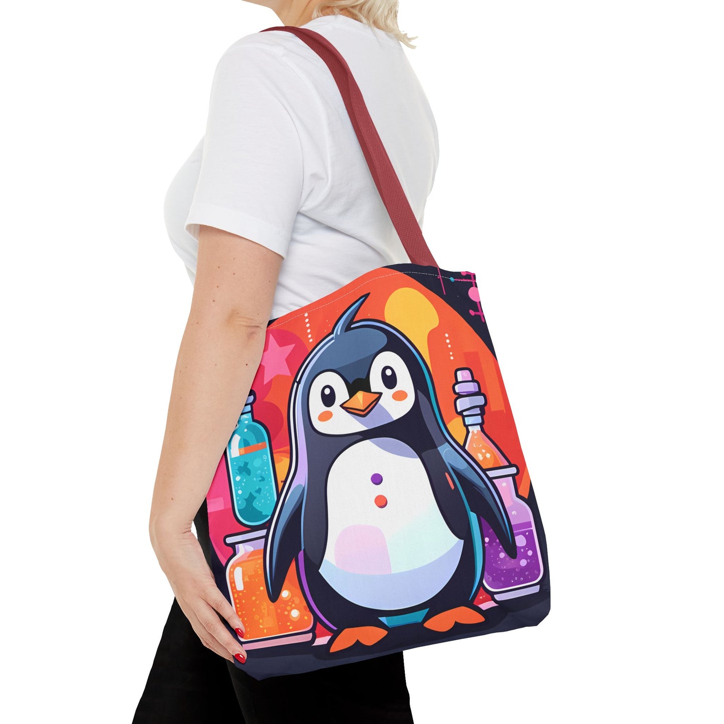 Science Penguin Tote Bag
