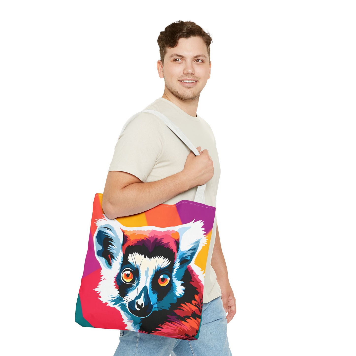 Vivid Lemur Tote Bag