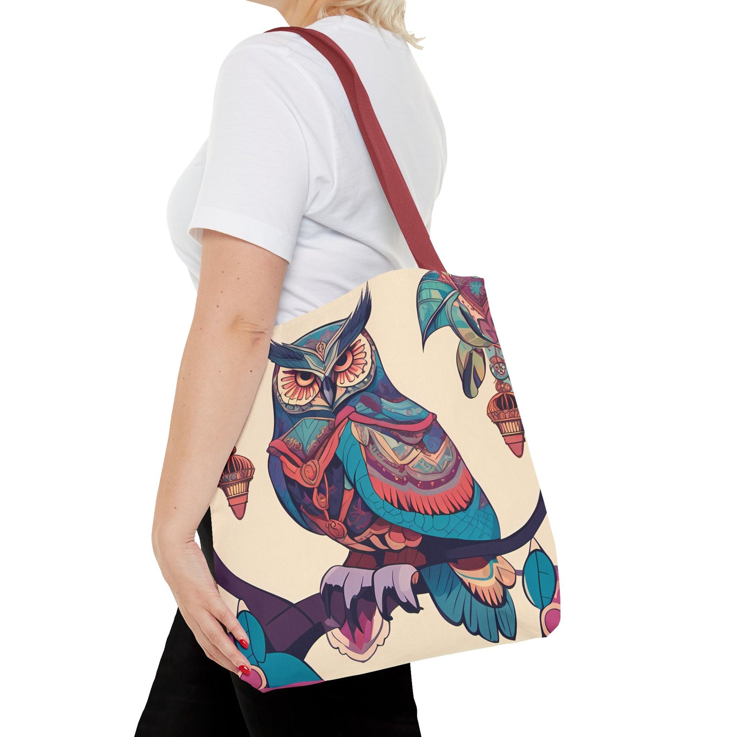 Bohemian Owl Tote Bag