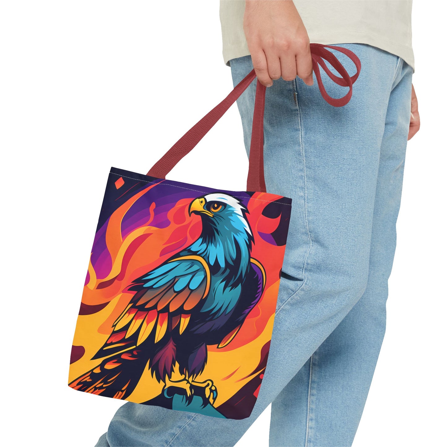 Bold Eagle Fire Tote Bag