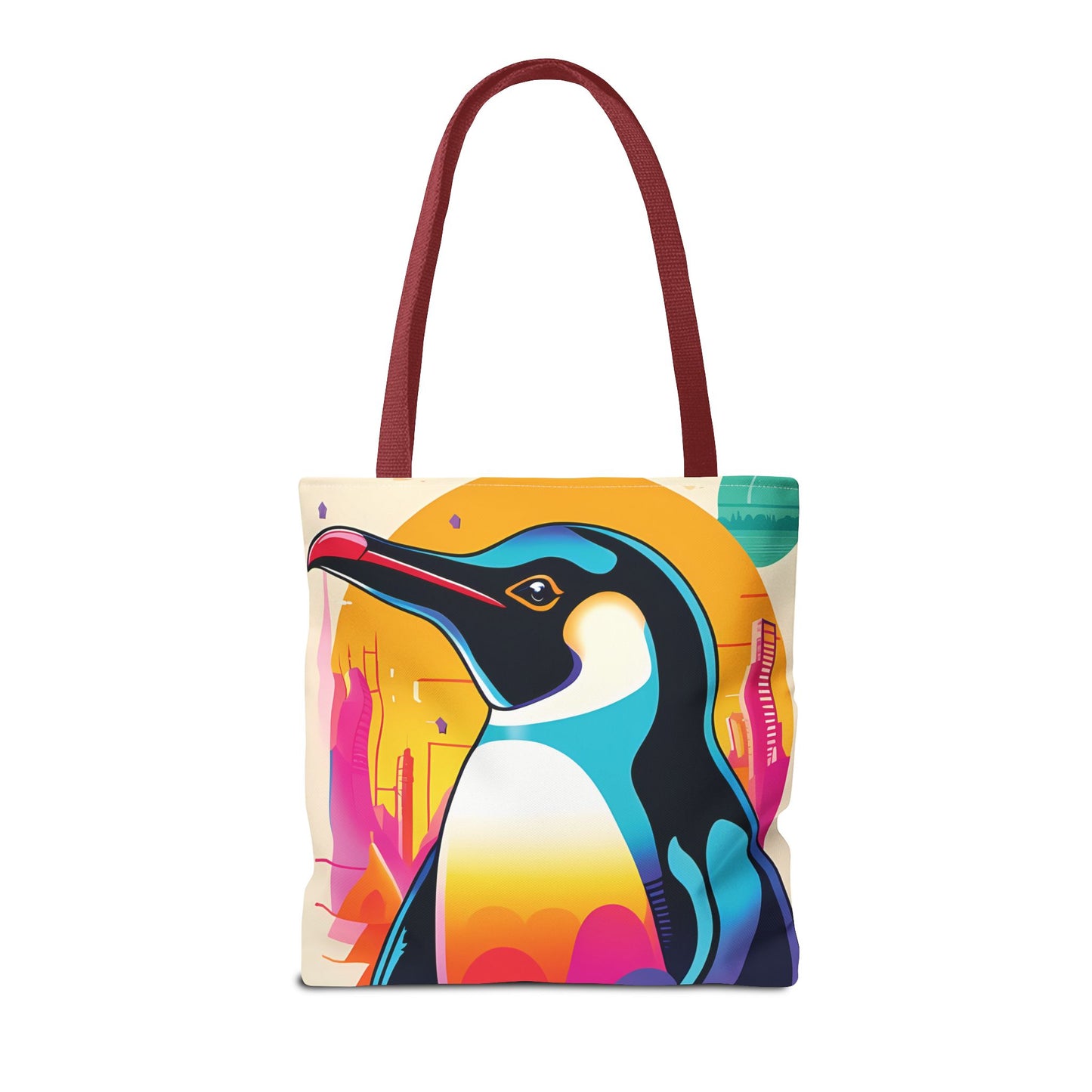Penguin Cityscape Tote Bag