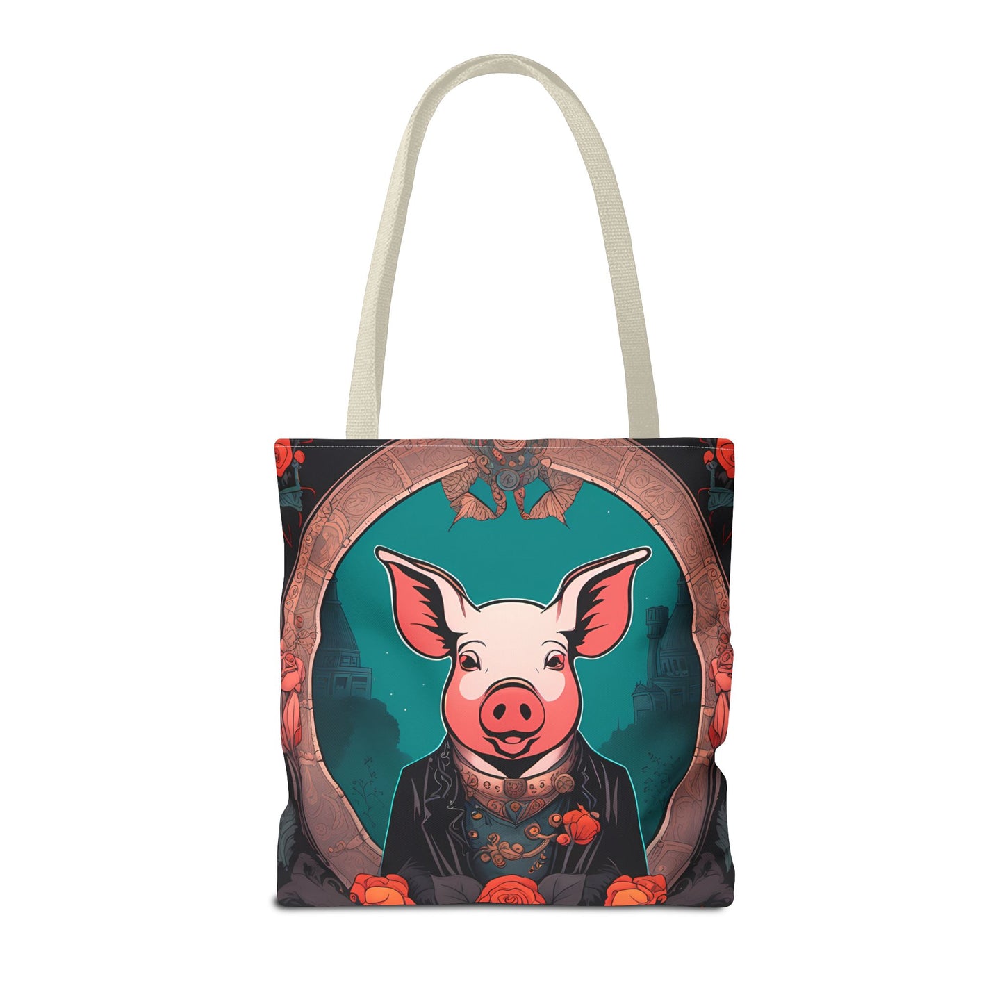 Charming Victorian Pig Tote Bag
