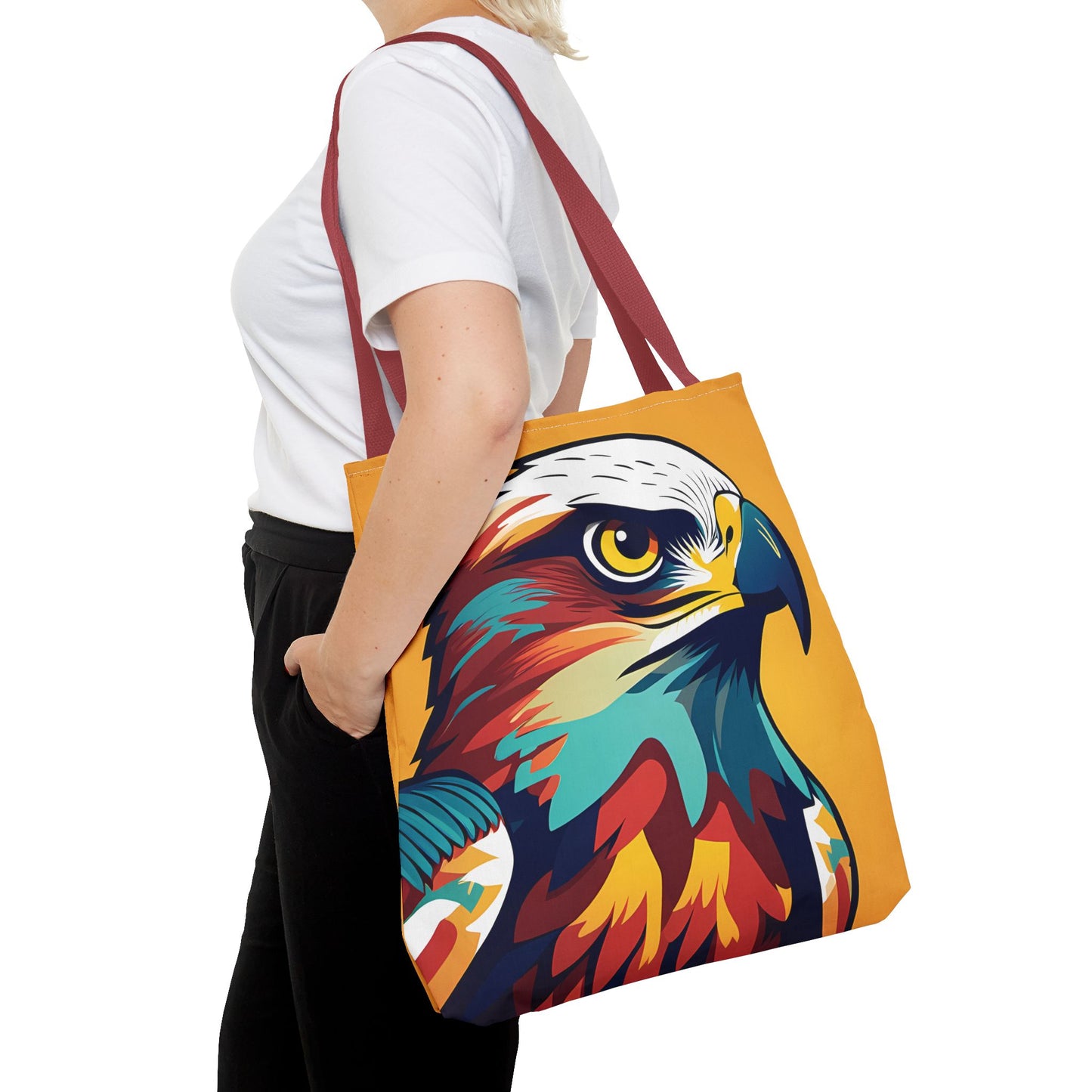 Majestic Hawk Portrait Tote Bag