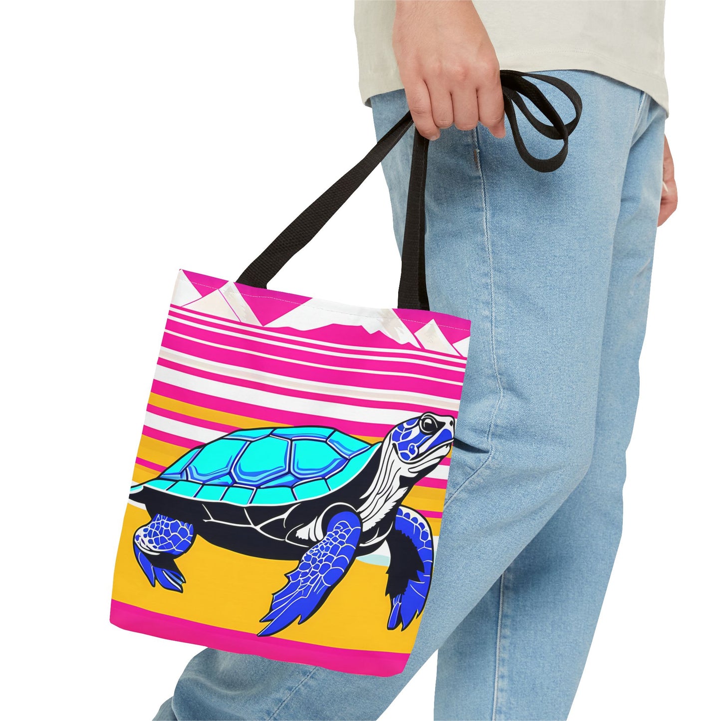 Retro Turtle Beach Tote Bag