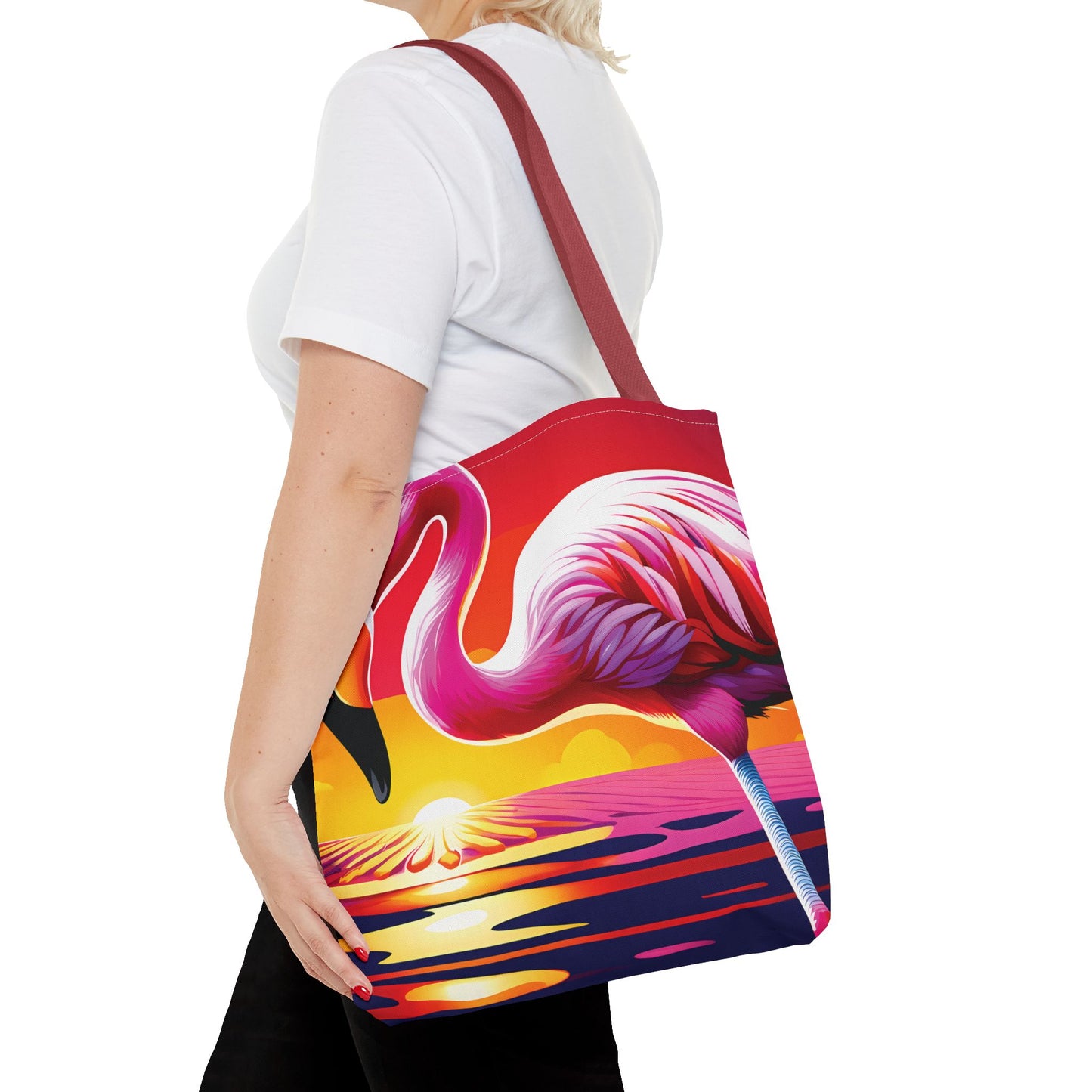 Sunset Flamingo Tote Bag