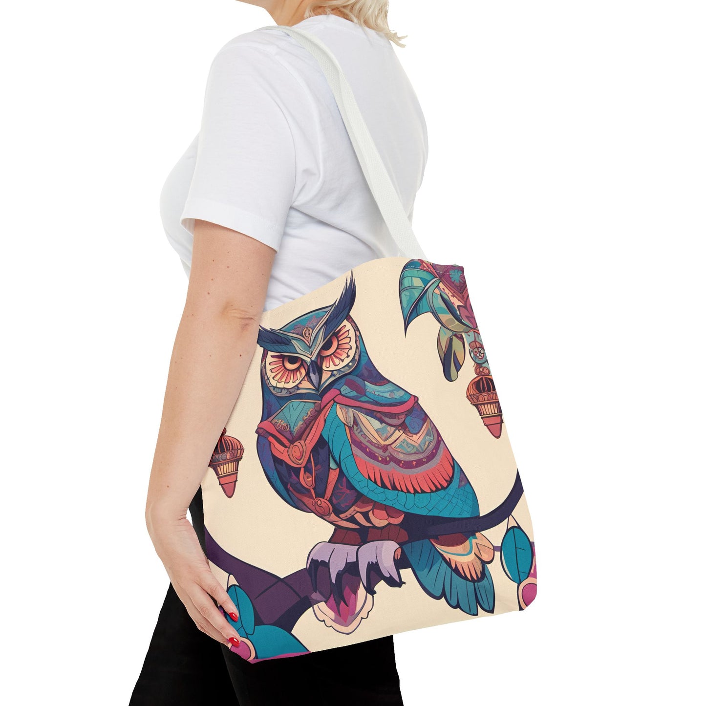 Bohemian Owl Tote Bag