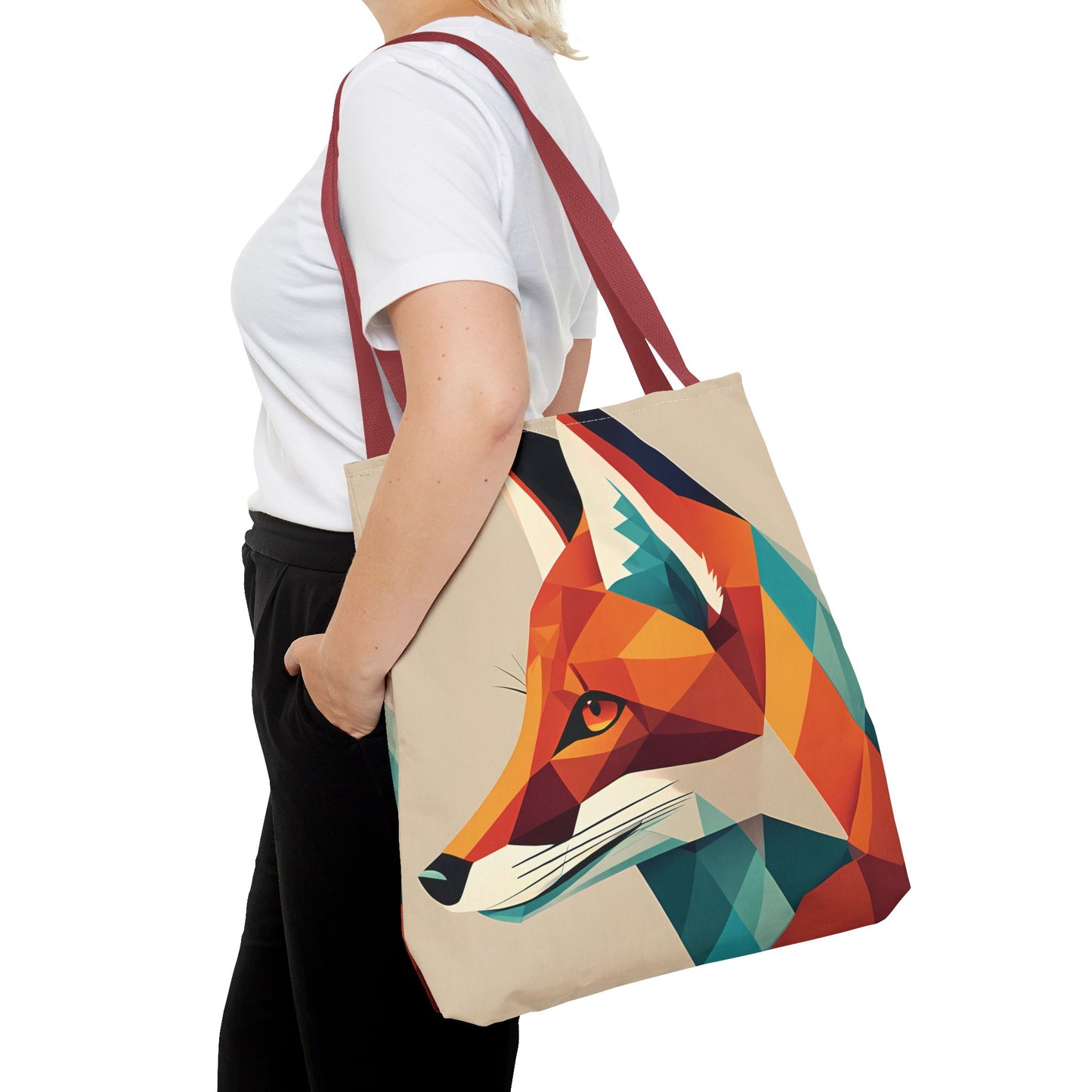 Geometric Fox Tote Bag