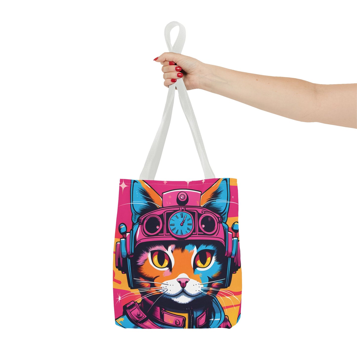 Futuristic Cat Tote Bag