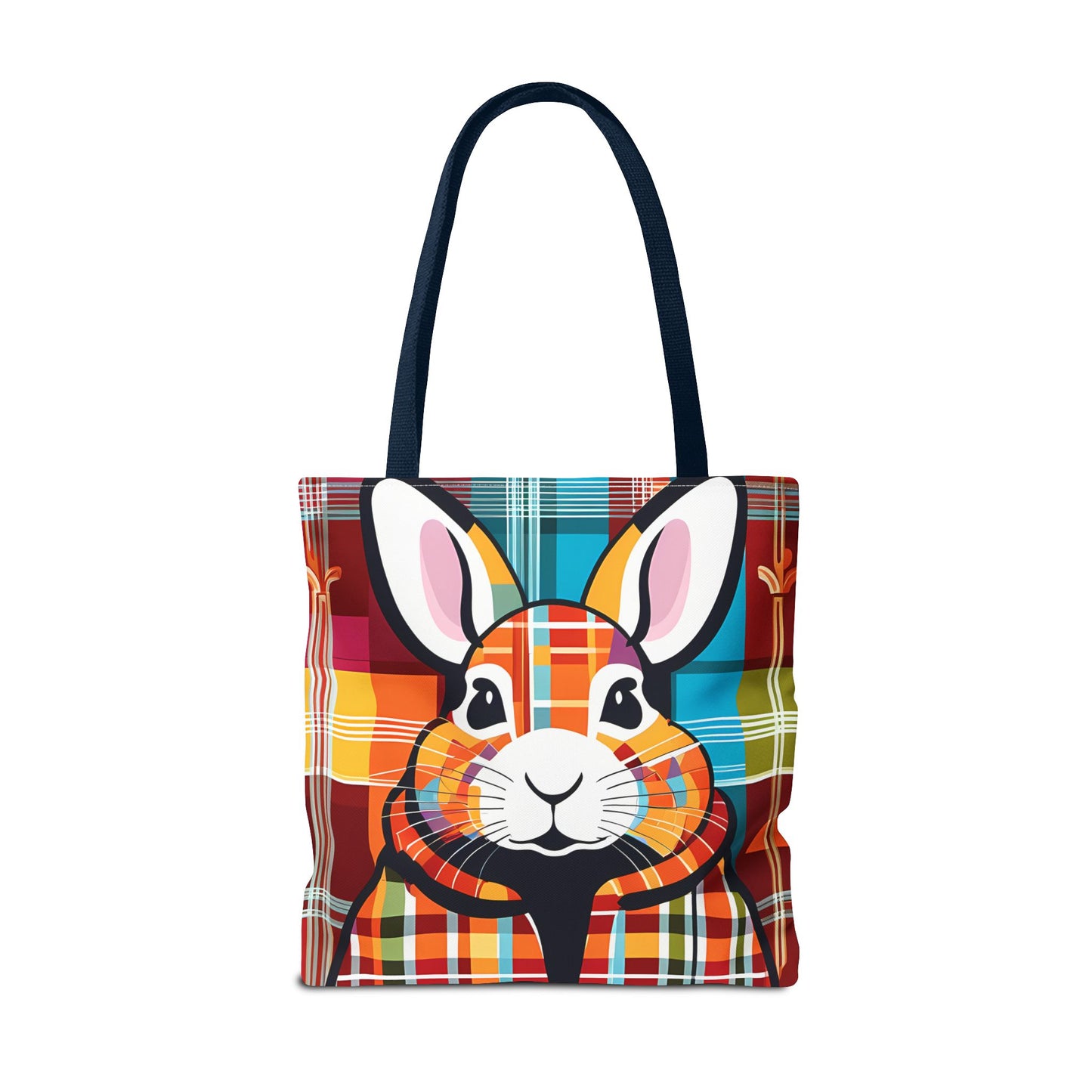 Plaid Bunny Tote Bag