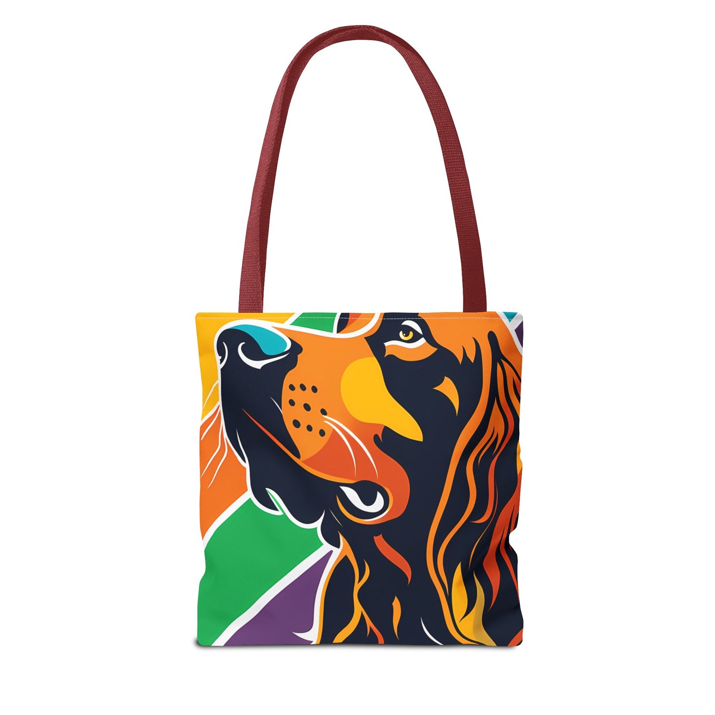 Colorful Irish Setter Tote Bag