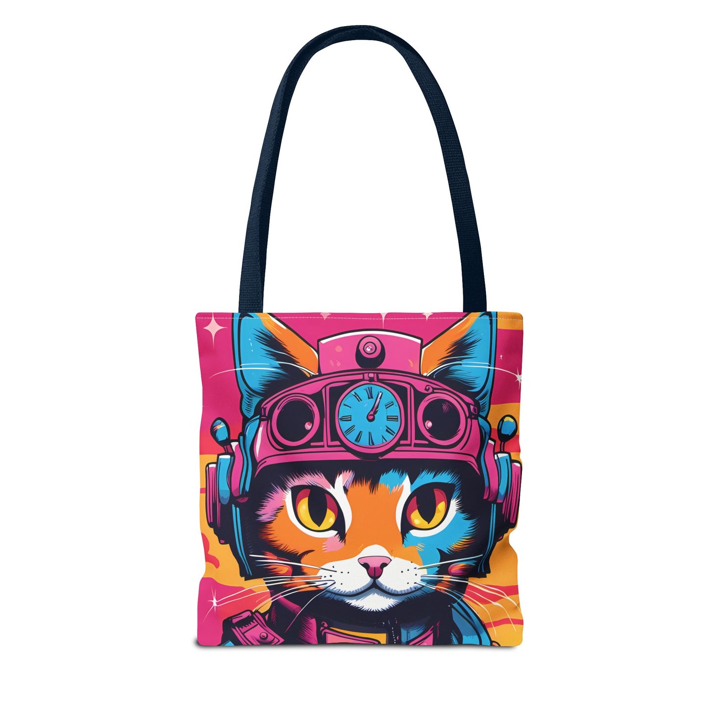 Futuristic Cat Tote Bag