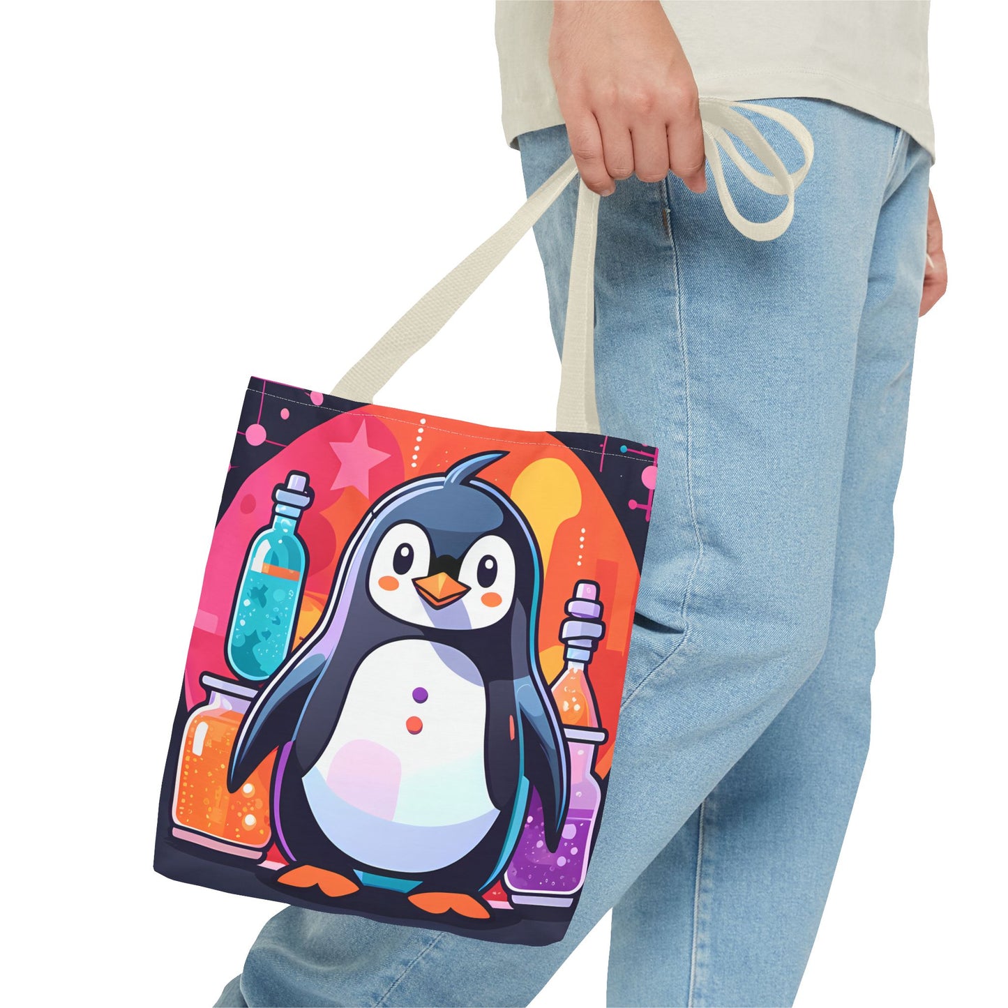 Science Penguin Tote Bag