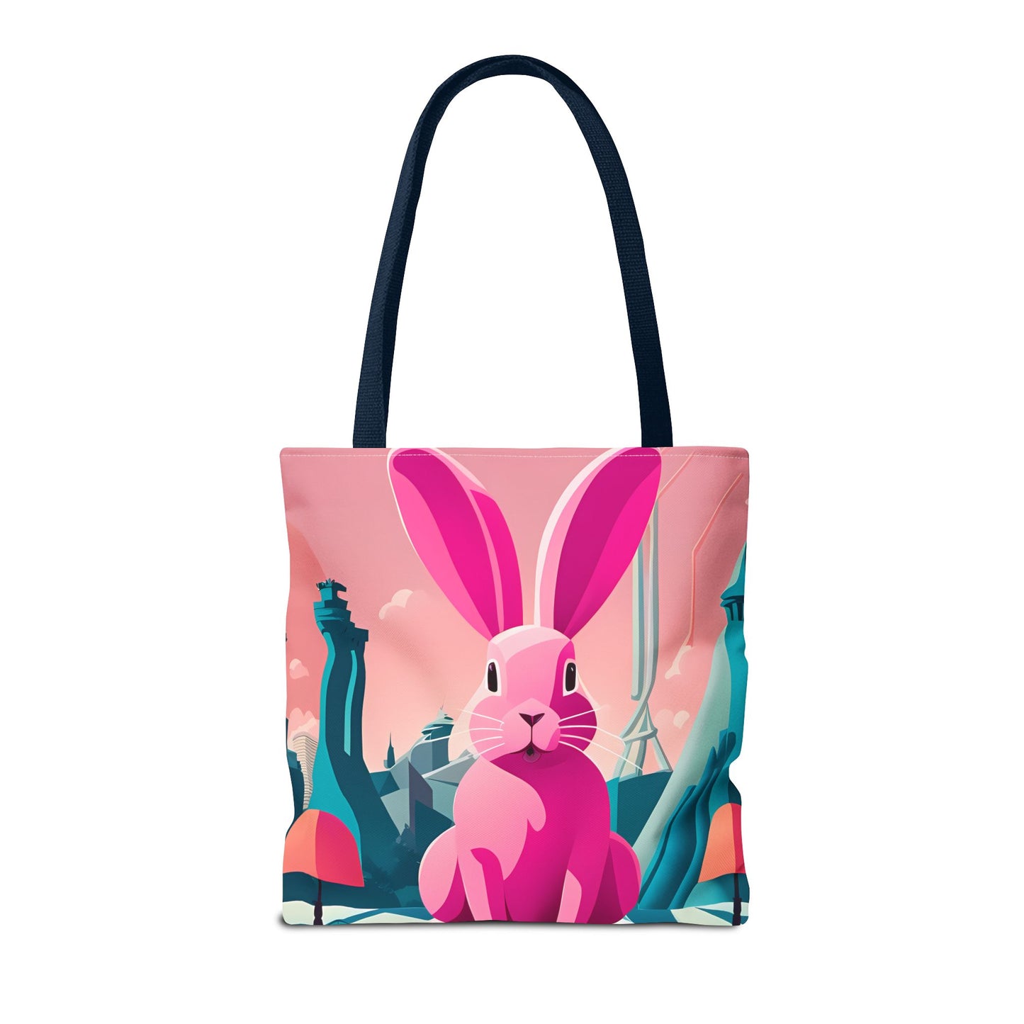Urban Pink Rabbit Tote Bag