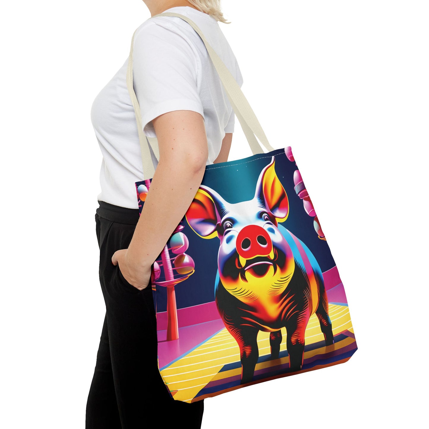 Pop Art Piggy Tote Bag
