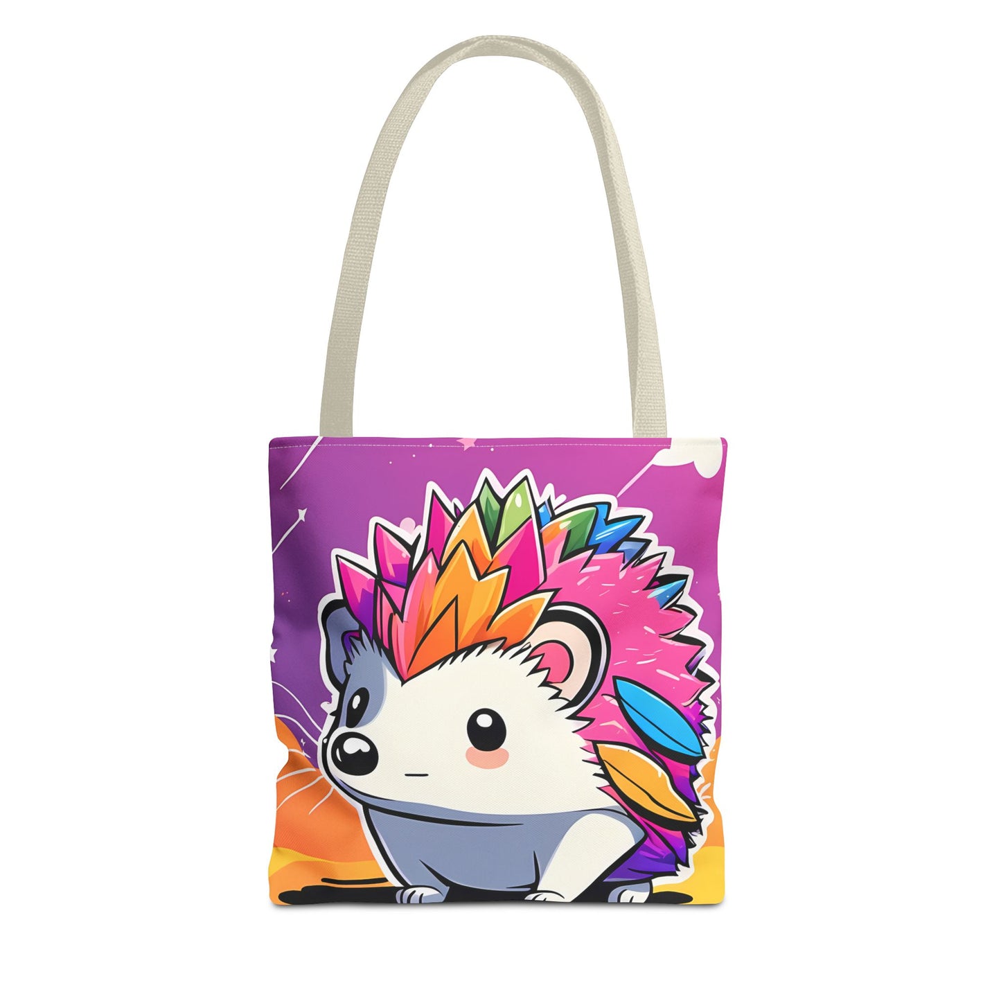 Rainbow Hedgehog Tote Bag