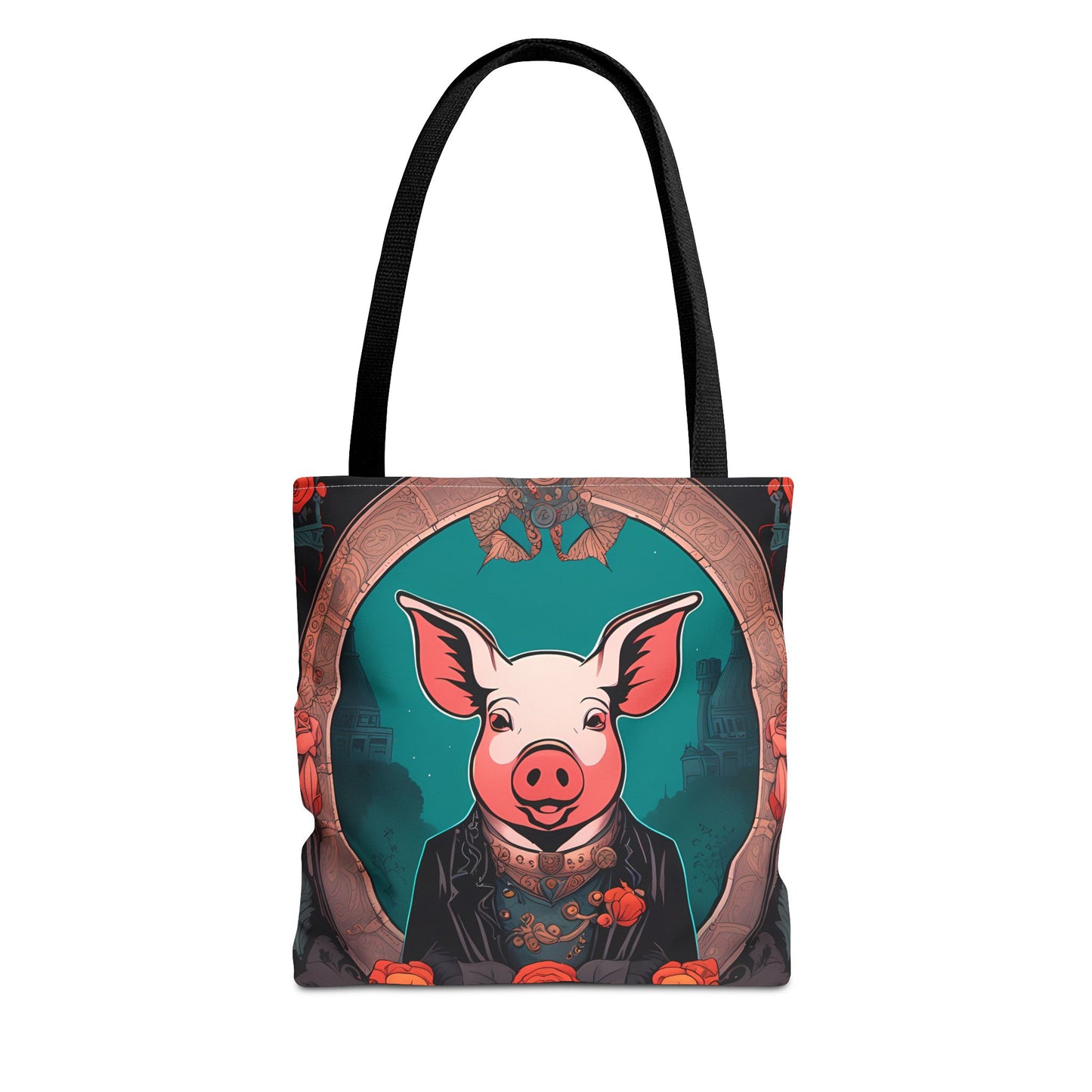 Charming Victorian Pig Tote Bag