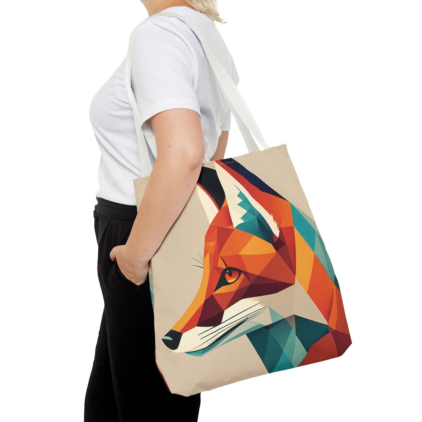Geometric Fox Tote Bag
