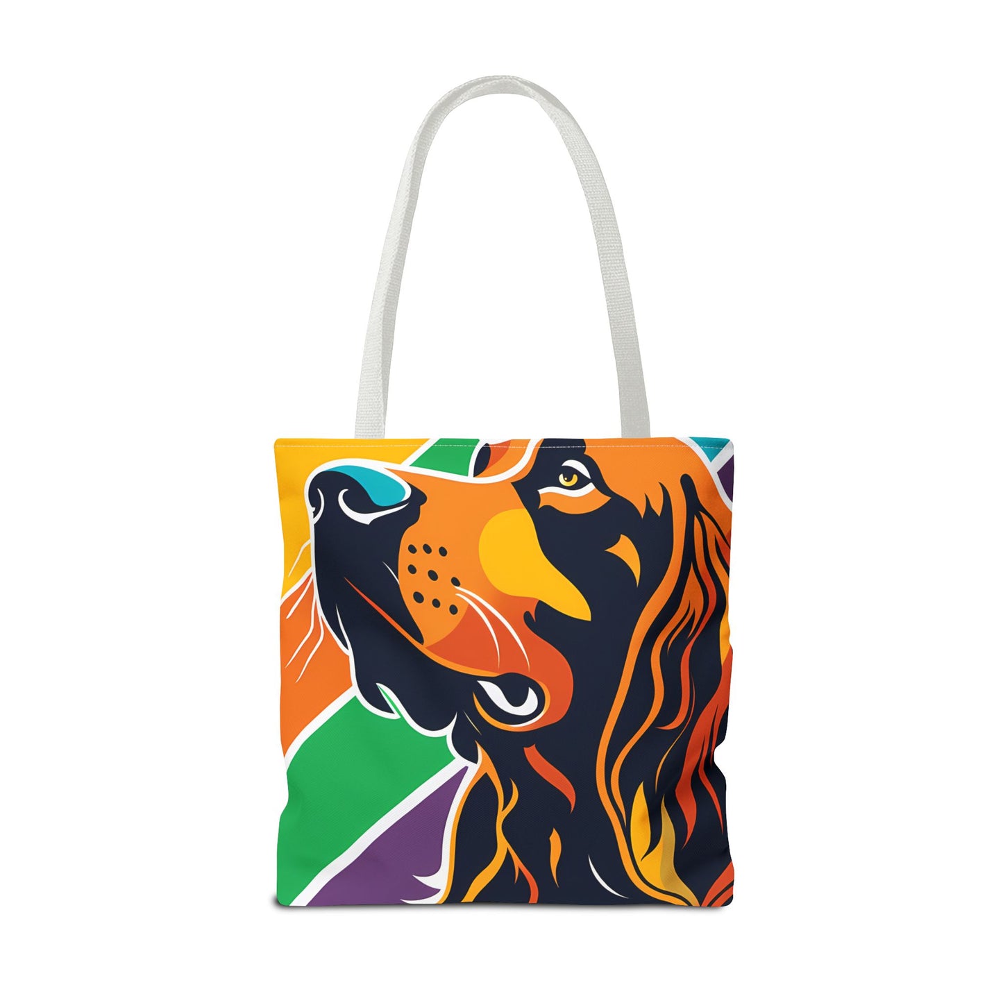 Colorful Irish Setter Tote Bag