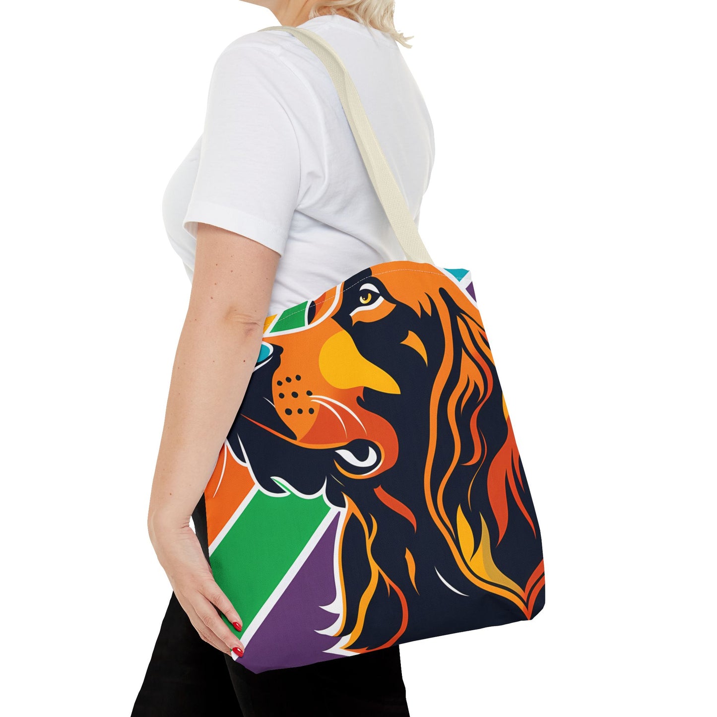 Colorful Irish Setter Tote Bag