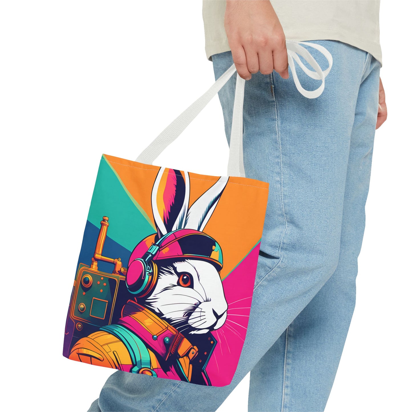 Teslapunk Rabbit Tote Bag
