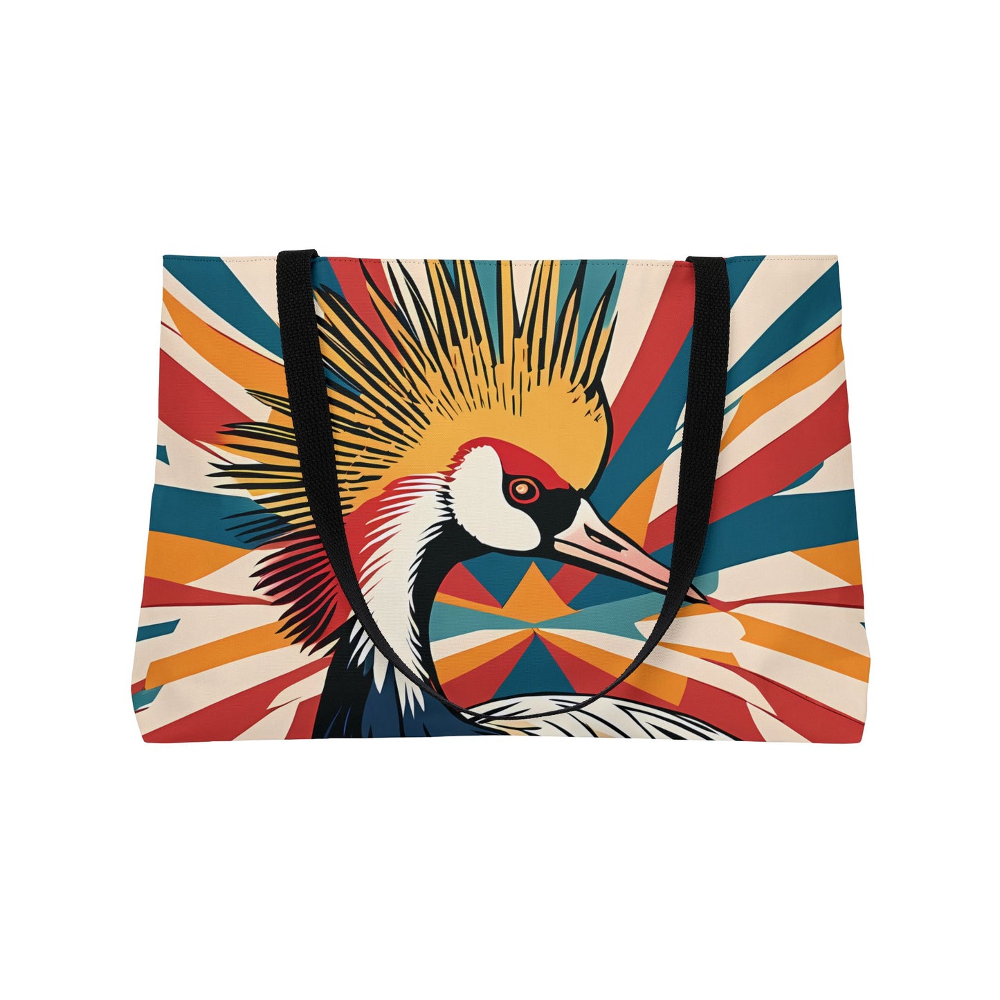 Crazy Crowned Crane Tote Bag