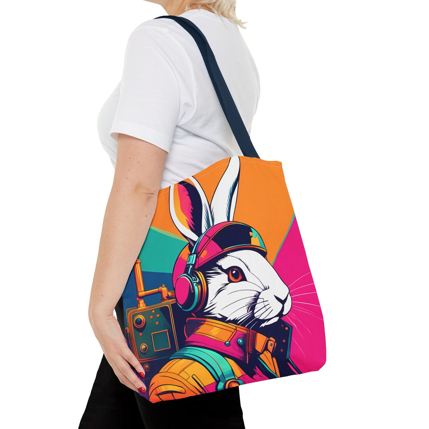 Teslapunk Rabbit Tote Bag