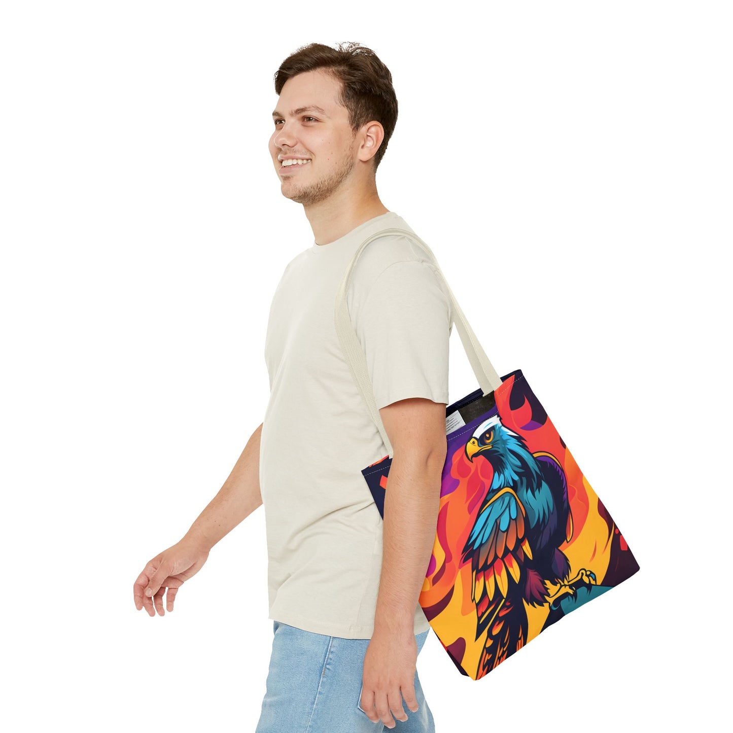 Bold Eagle Fire Tote Bag