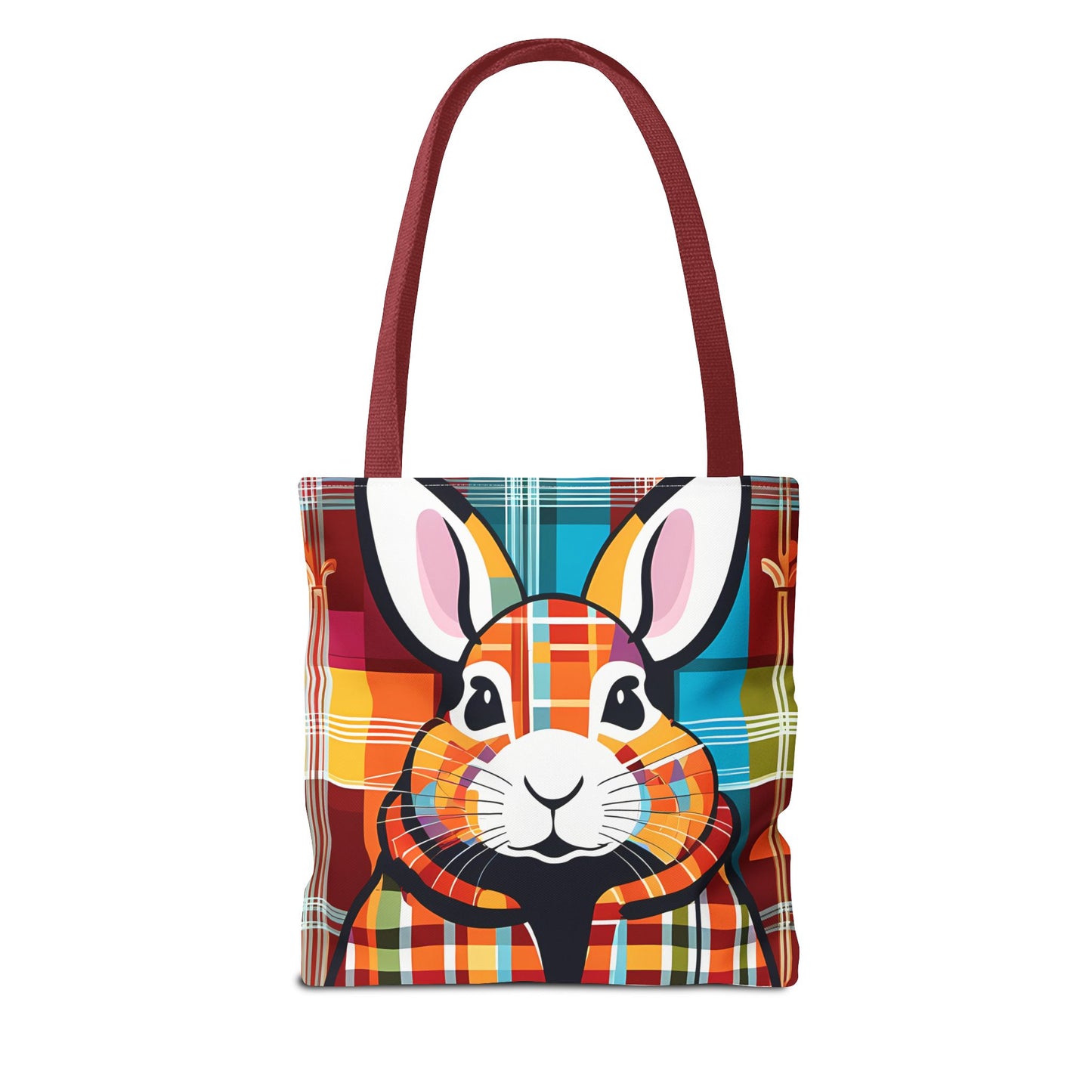 Plaid Bunny Tote Bag