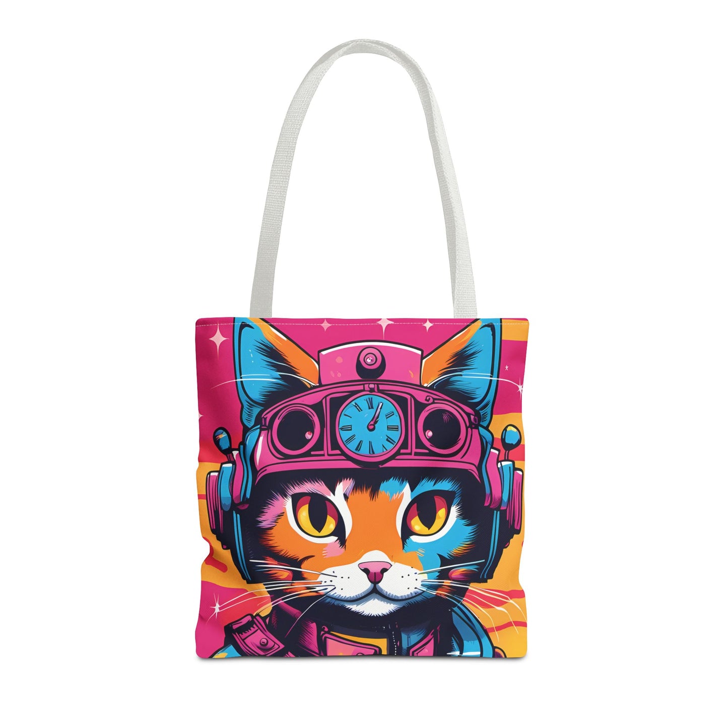 Futuristic Cat Tote Bag