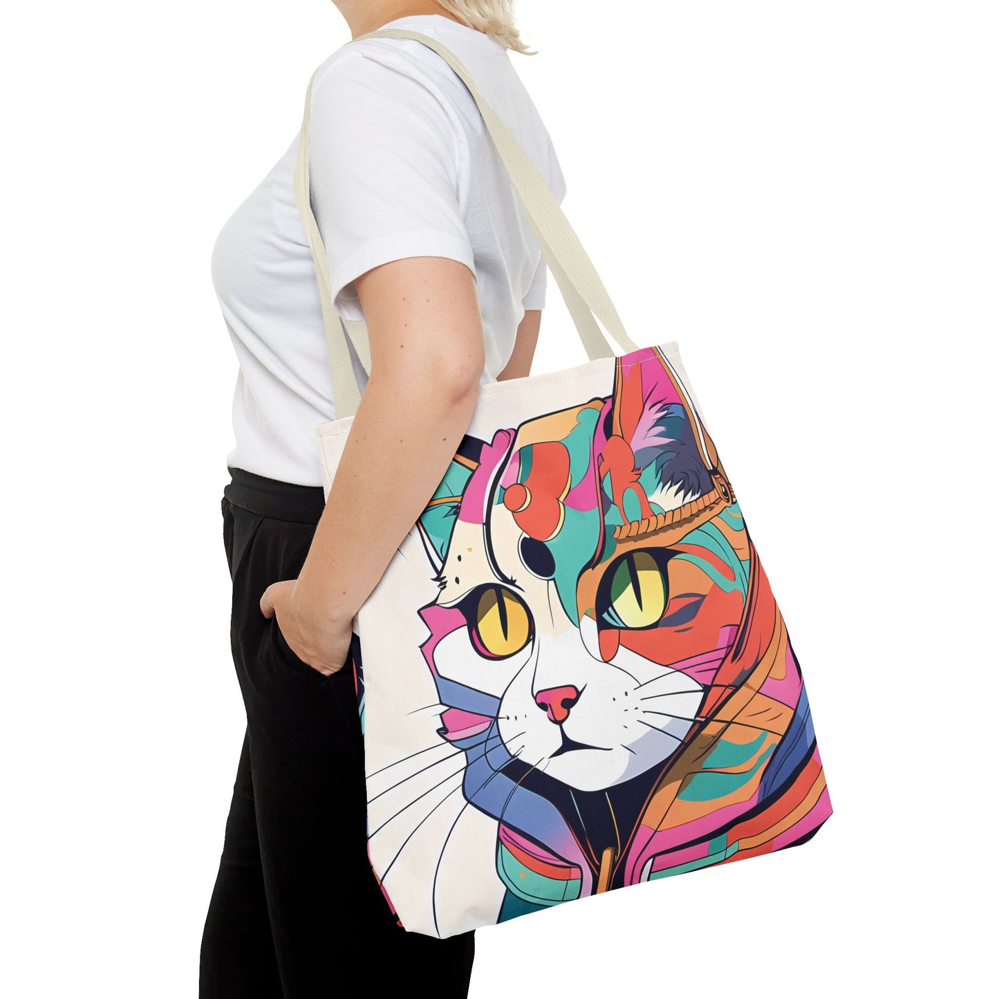 Abstract Feline Fantasy Tote Bag