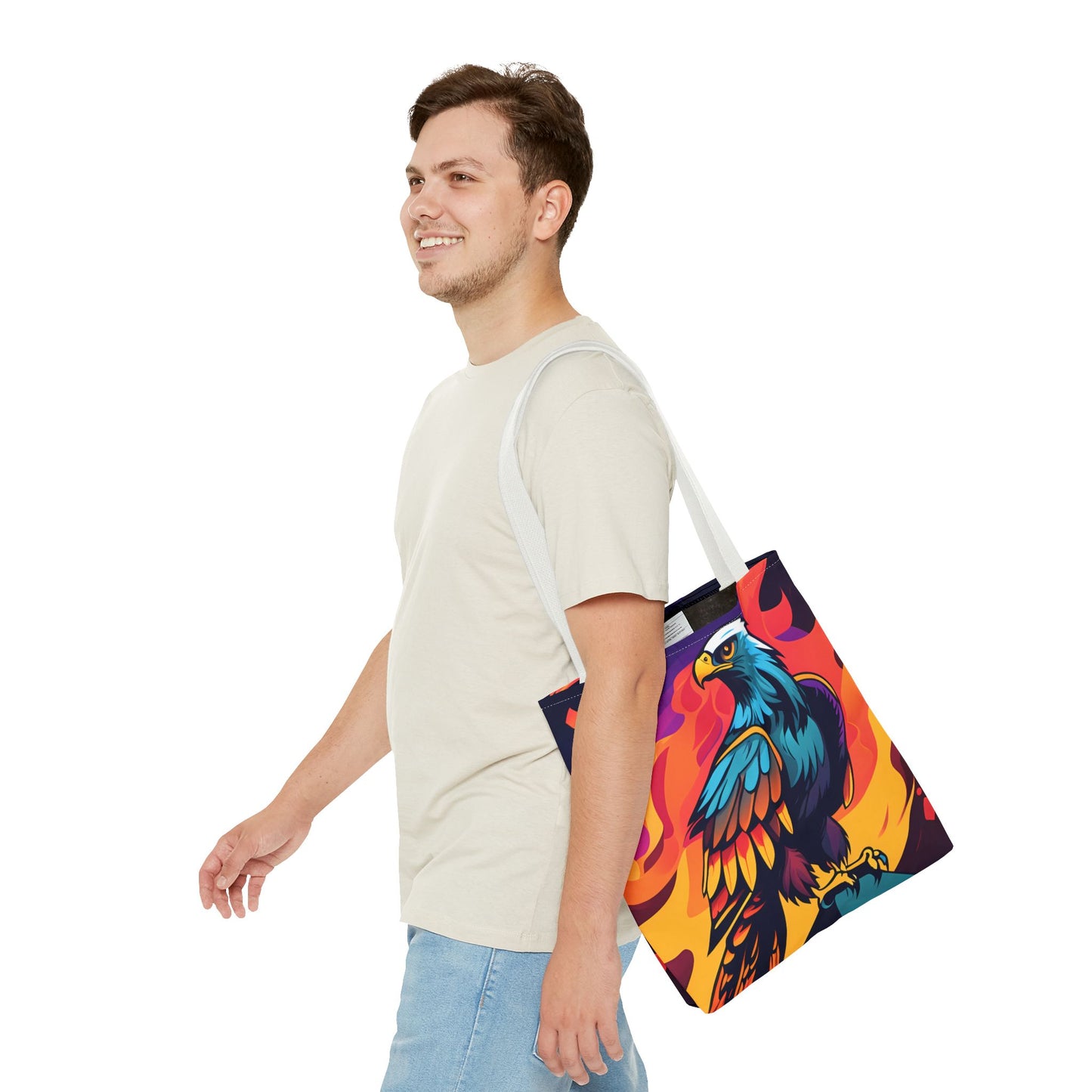 Bold Eagle Fire Tote Bag
