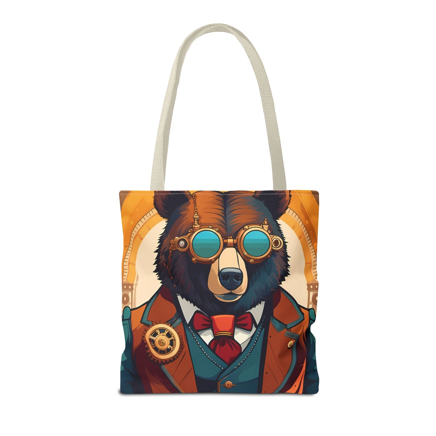 Steampunk Bear Tote Bag