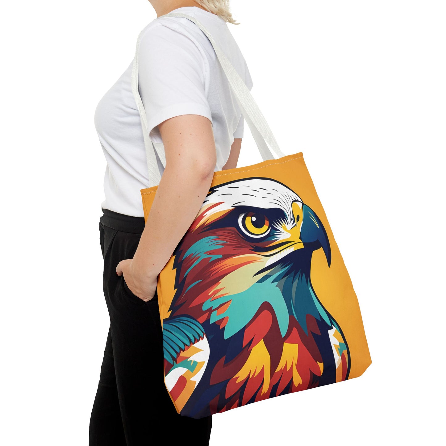 Majestic Hawk Portrait Tote Bag