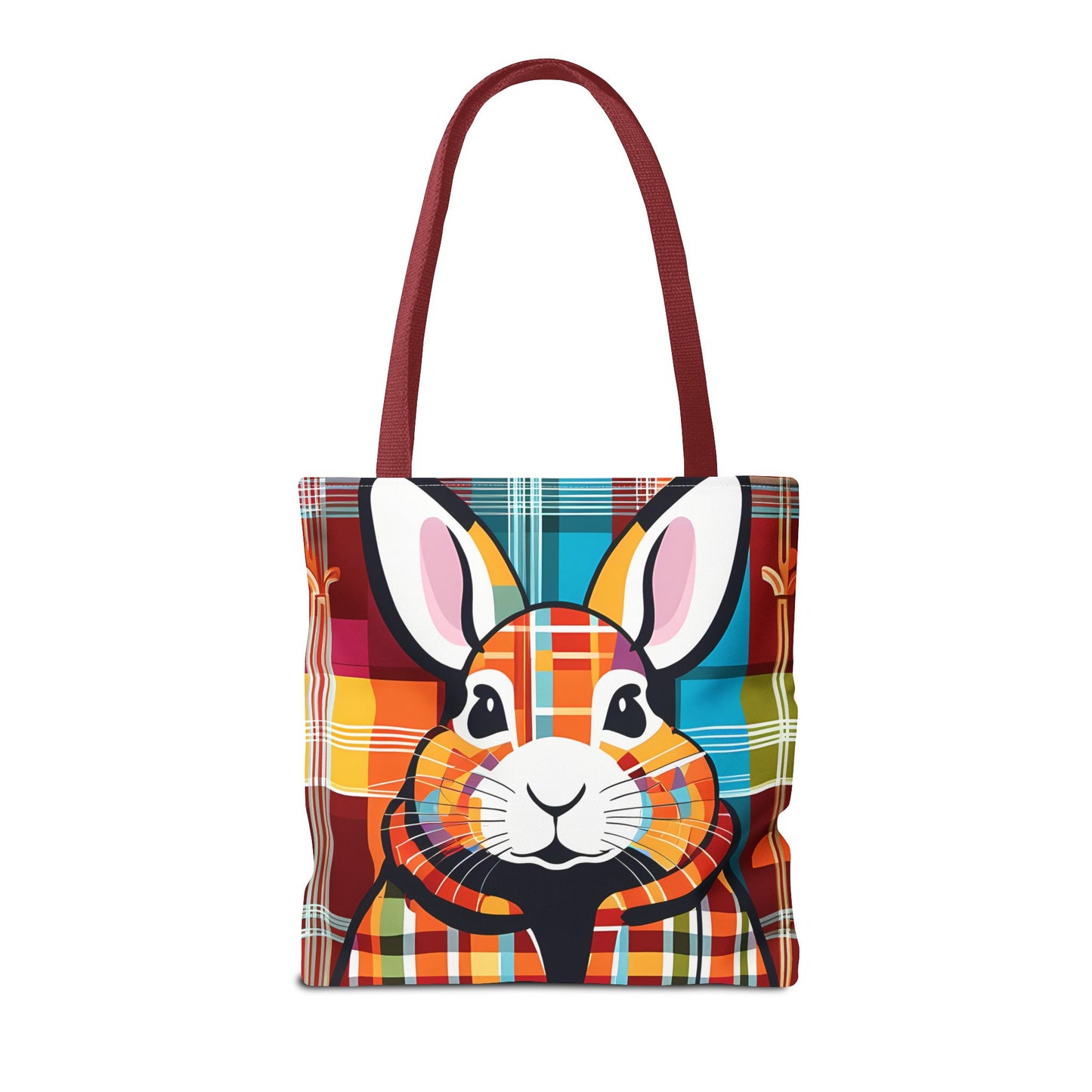 Plaid Bunny Tote Bag