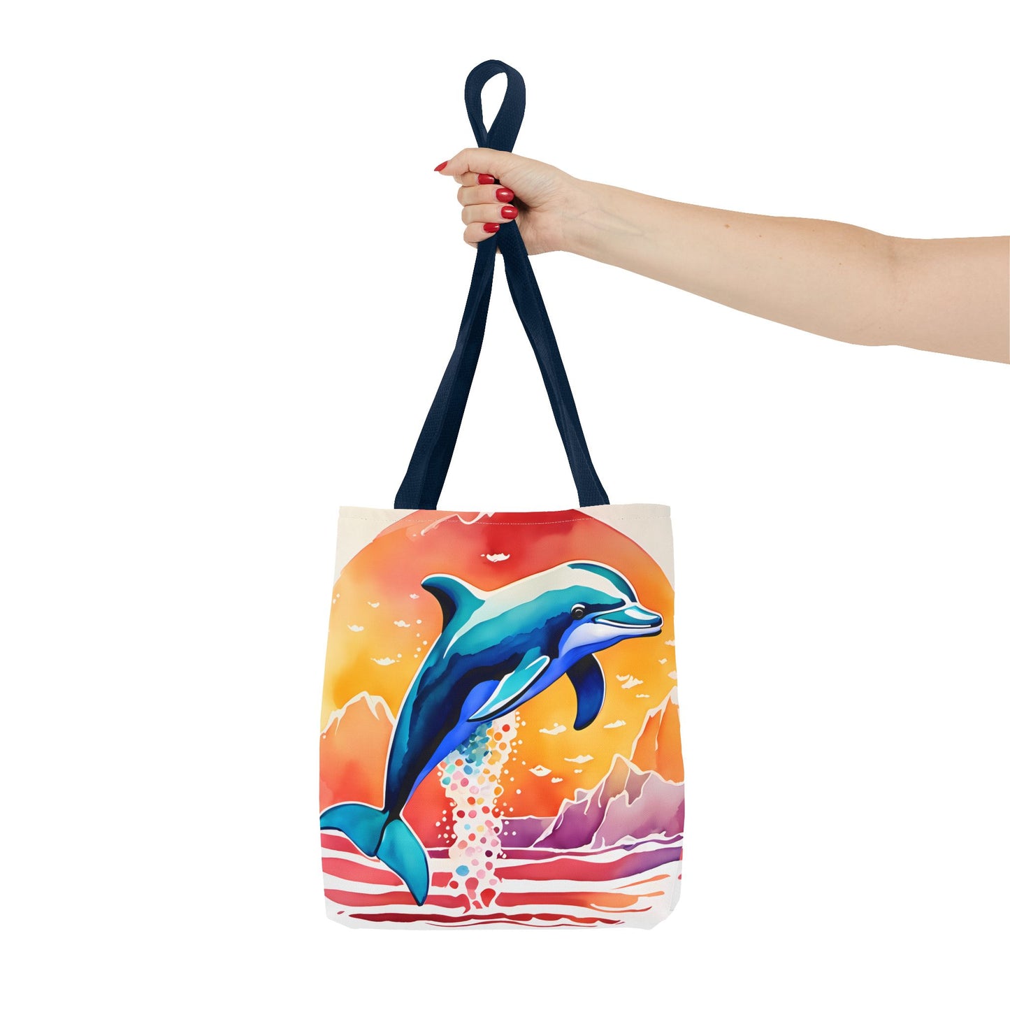 Sunset Dolphin Tote Bag