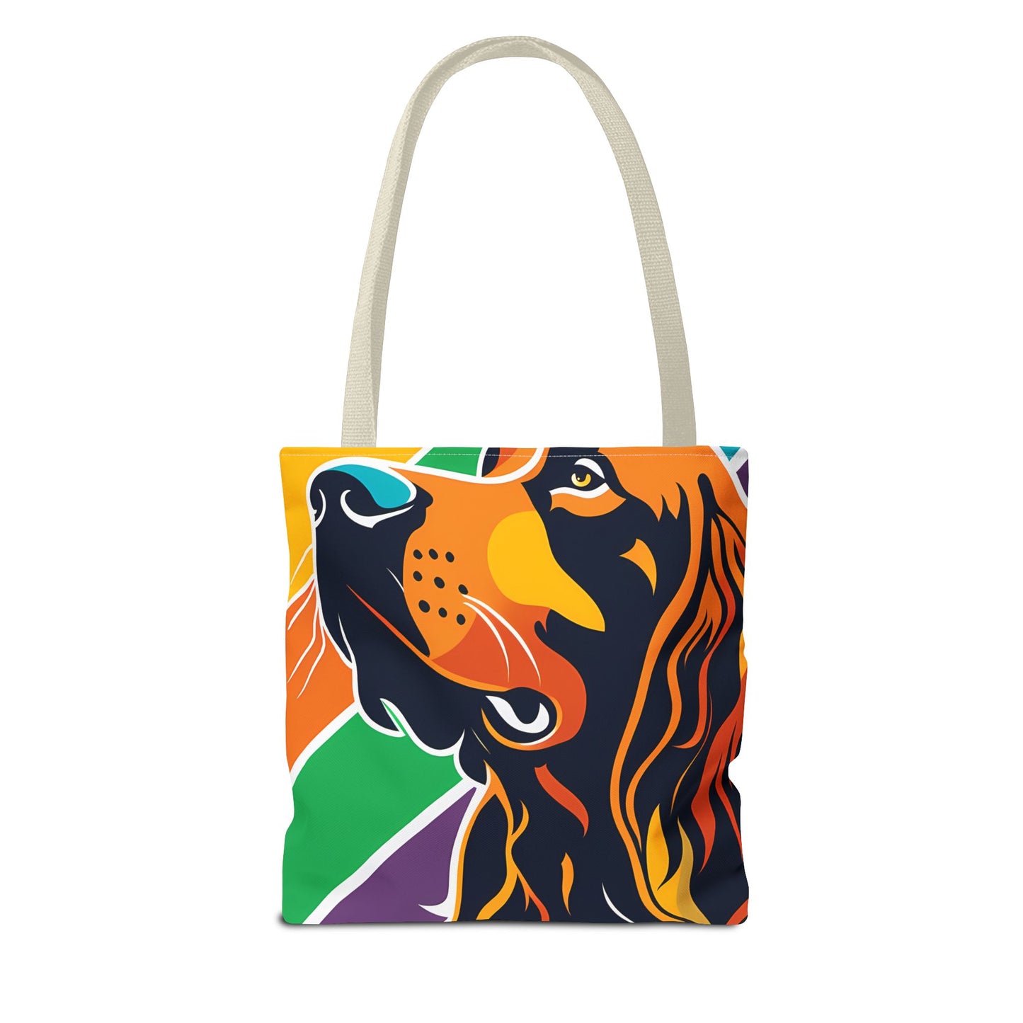 Colorful Irish Setter Tote Bag