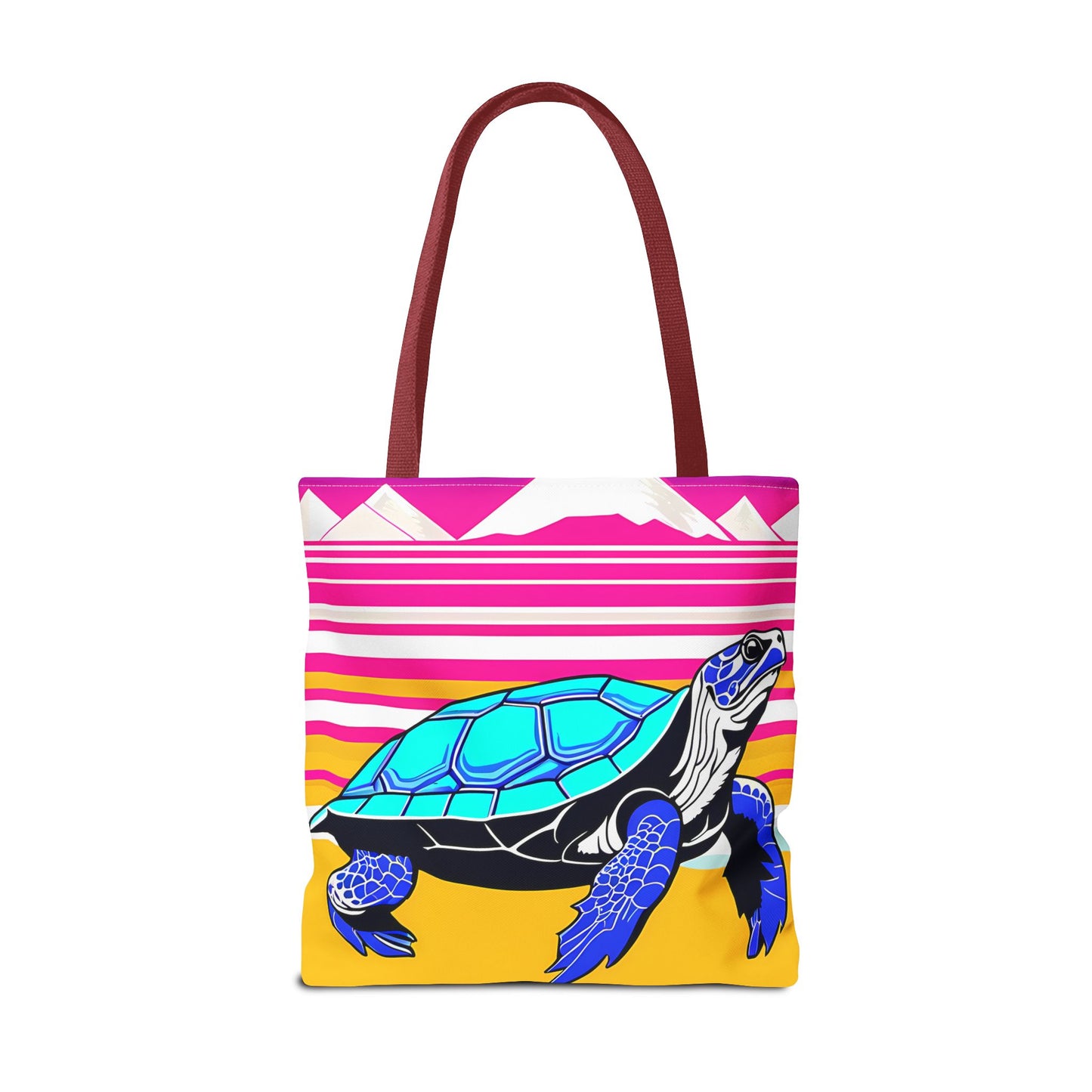 Retro Turtle Beach Tote Bag