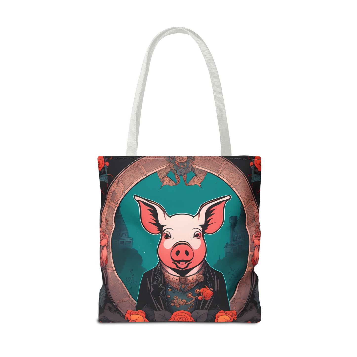Charming Victorian Pig Tote Bag