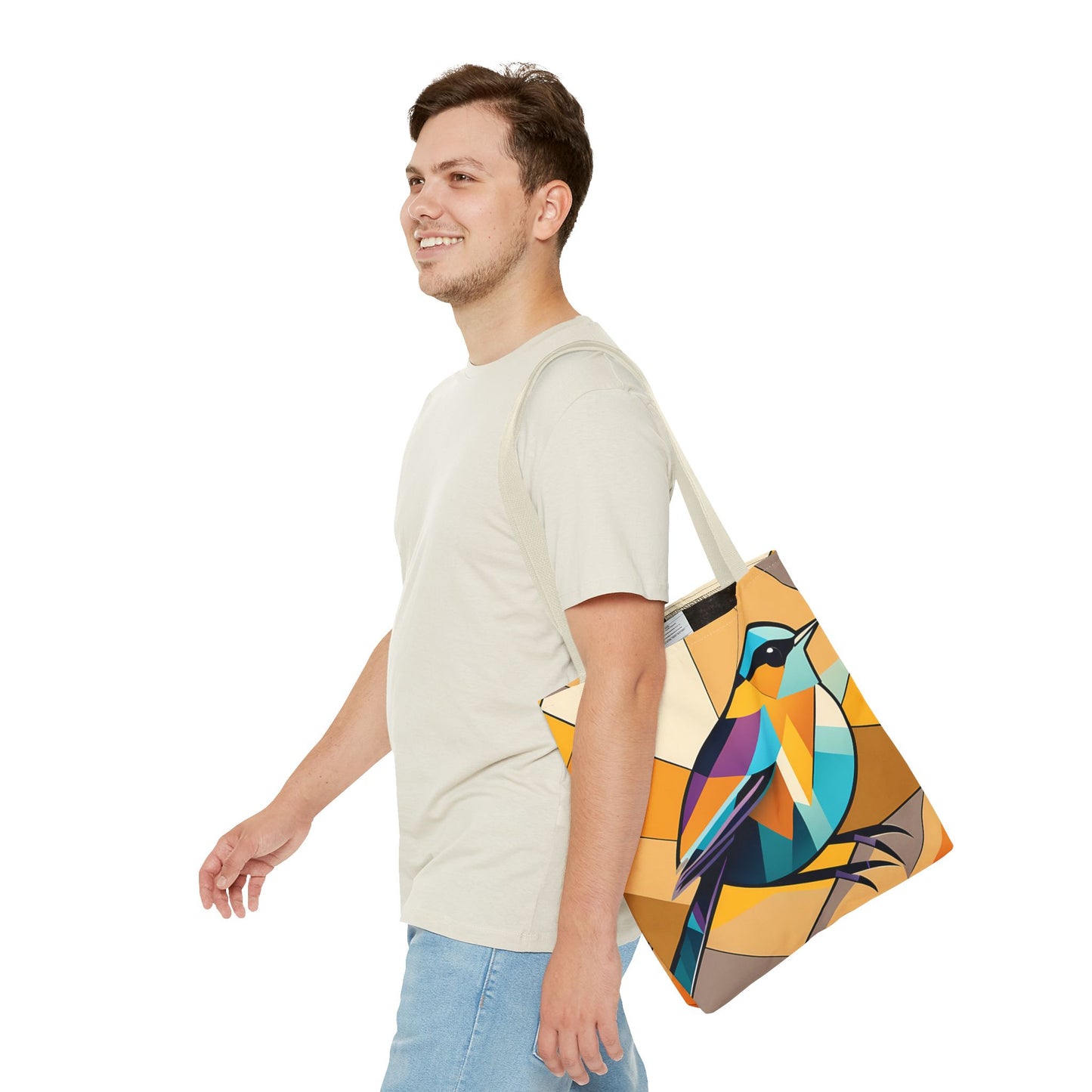 Geometric Wren Tote Bag